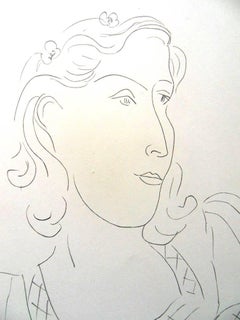 Henri Matisse (After) - Lithograph - Woman with Flowers in Her Hair