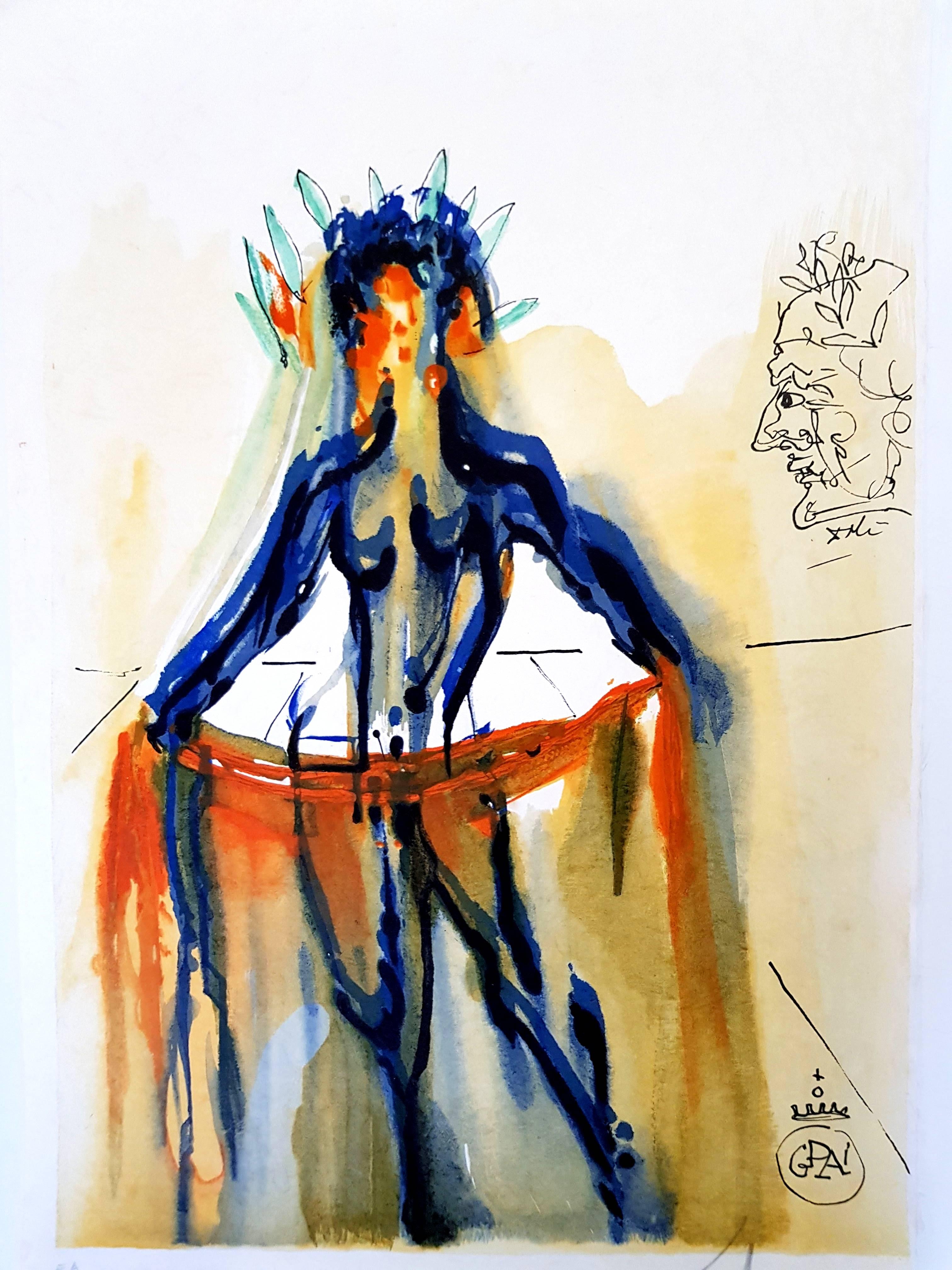 Salvador Dali - Die Kunst des Liebens - Handsignierte Lithographie – Print von Salvador Dalí