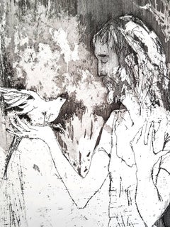 Jean Jansem - Saint- Original Etching