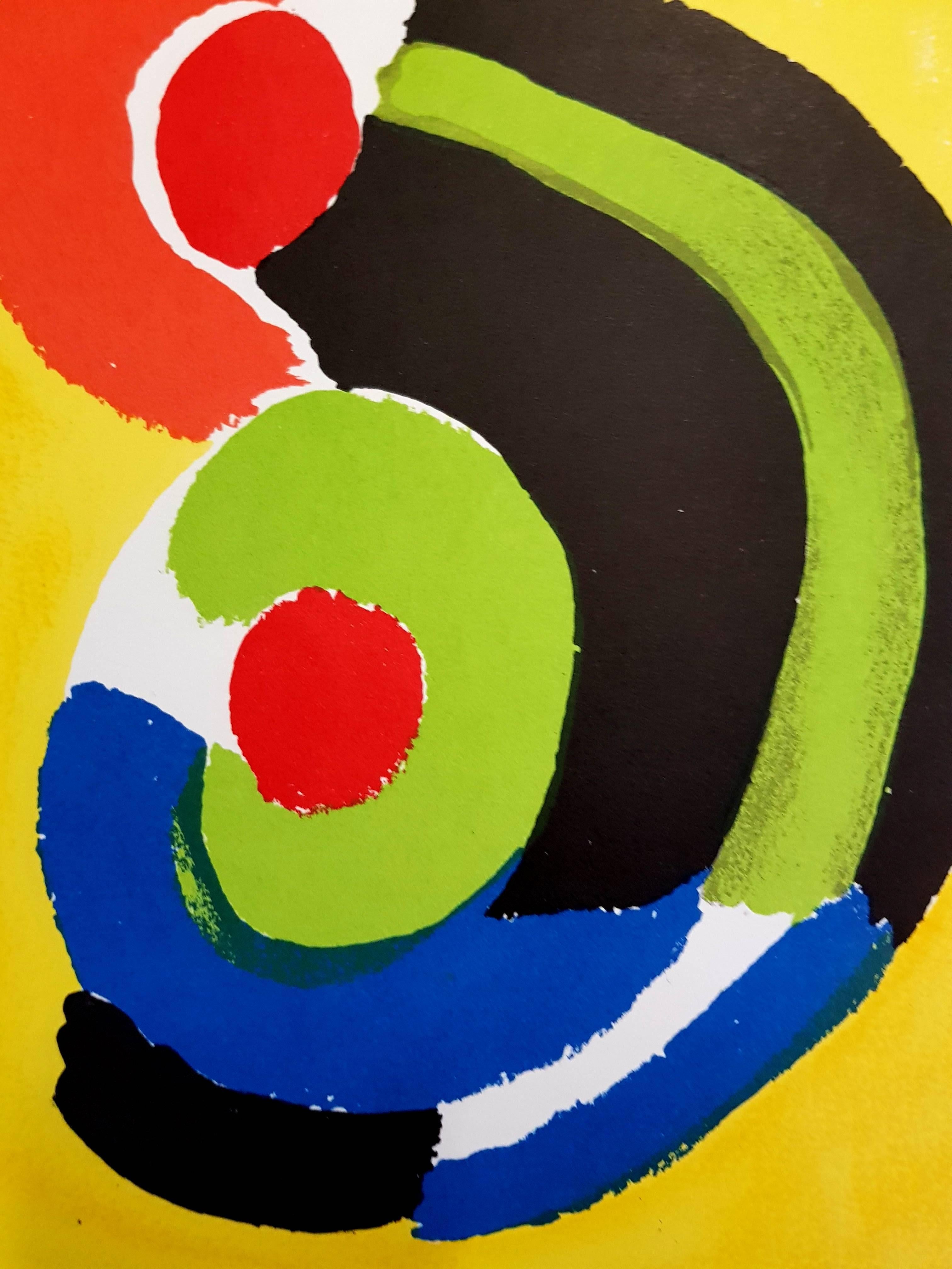 Sonia Delaunay - Composition - Lithographie originale en vente 1