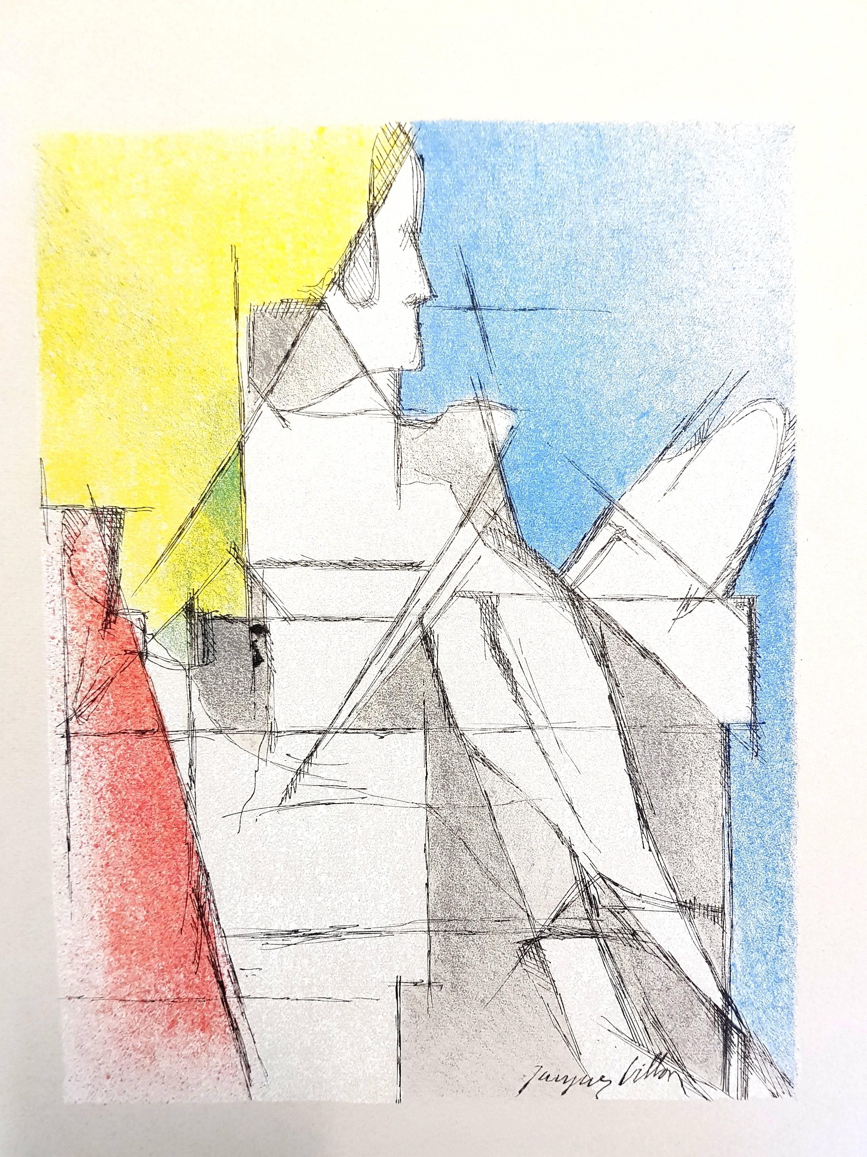 Jacques Villon - Lithographie originale
Lithographie, 1964 
Dimensions : 32 x 24 cm
Revue Art de France

Pierre Soulages ou le "peintre du noir", comme on l'appelle souvent, est devenu à juste titre l'une des figures internationales clés de