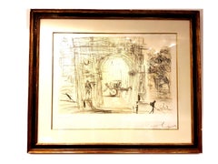 Used Salvador Dali - Washington Gate - Original Handsigned Etching