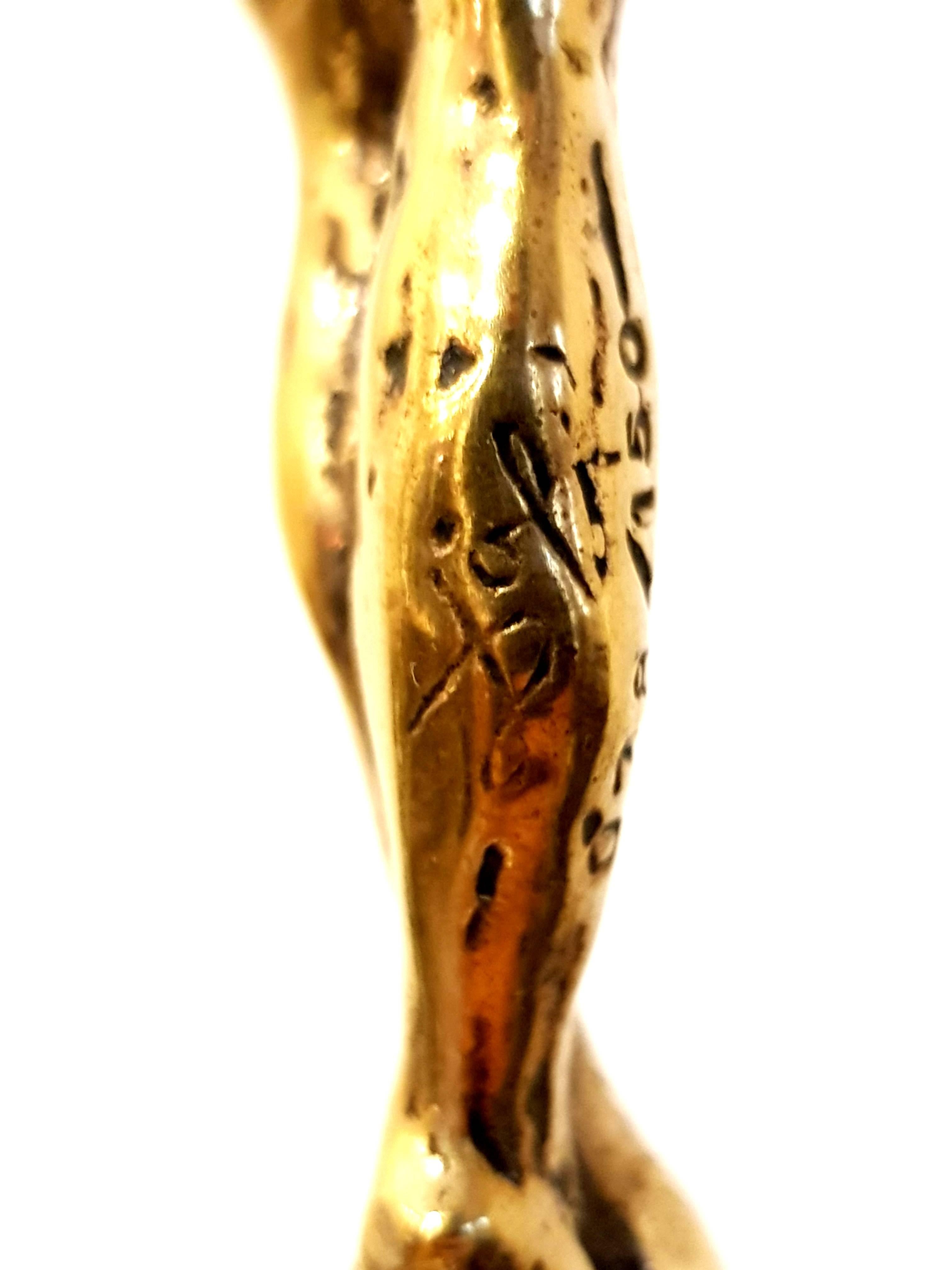 Salvador Dalí­ Salvador Dali Guilded Sculpture Christ de Saint JeandelaCroix at 1stDibs