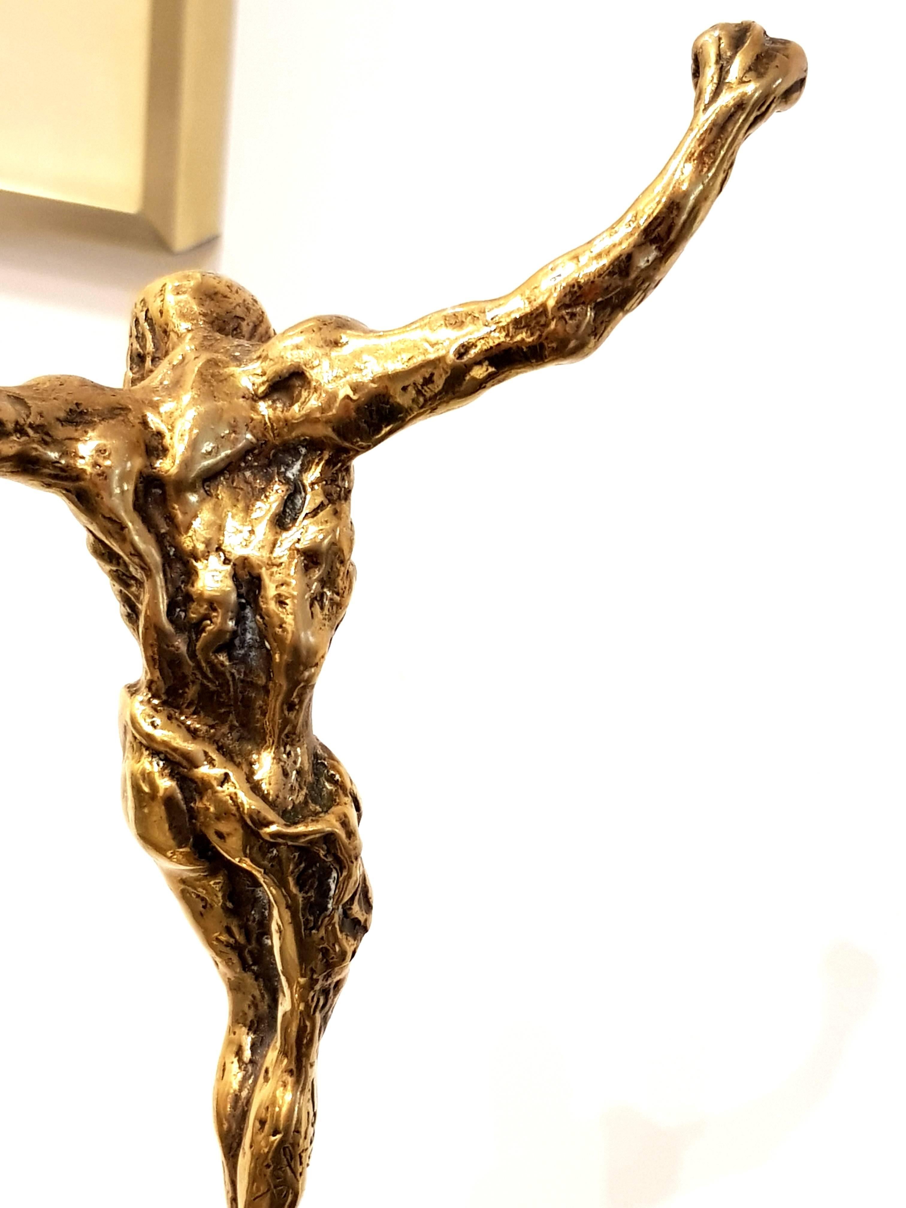 Salvador Dalí­ Salvador Dali Guilded Sculpture Christ de Saint JeandelaCroix at 1stDibs