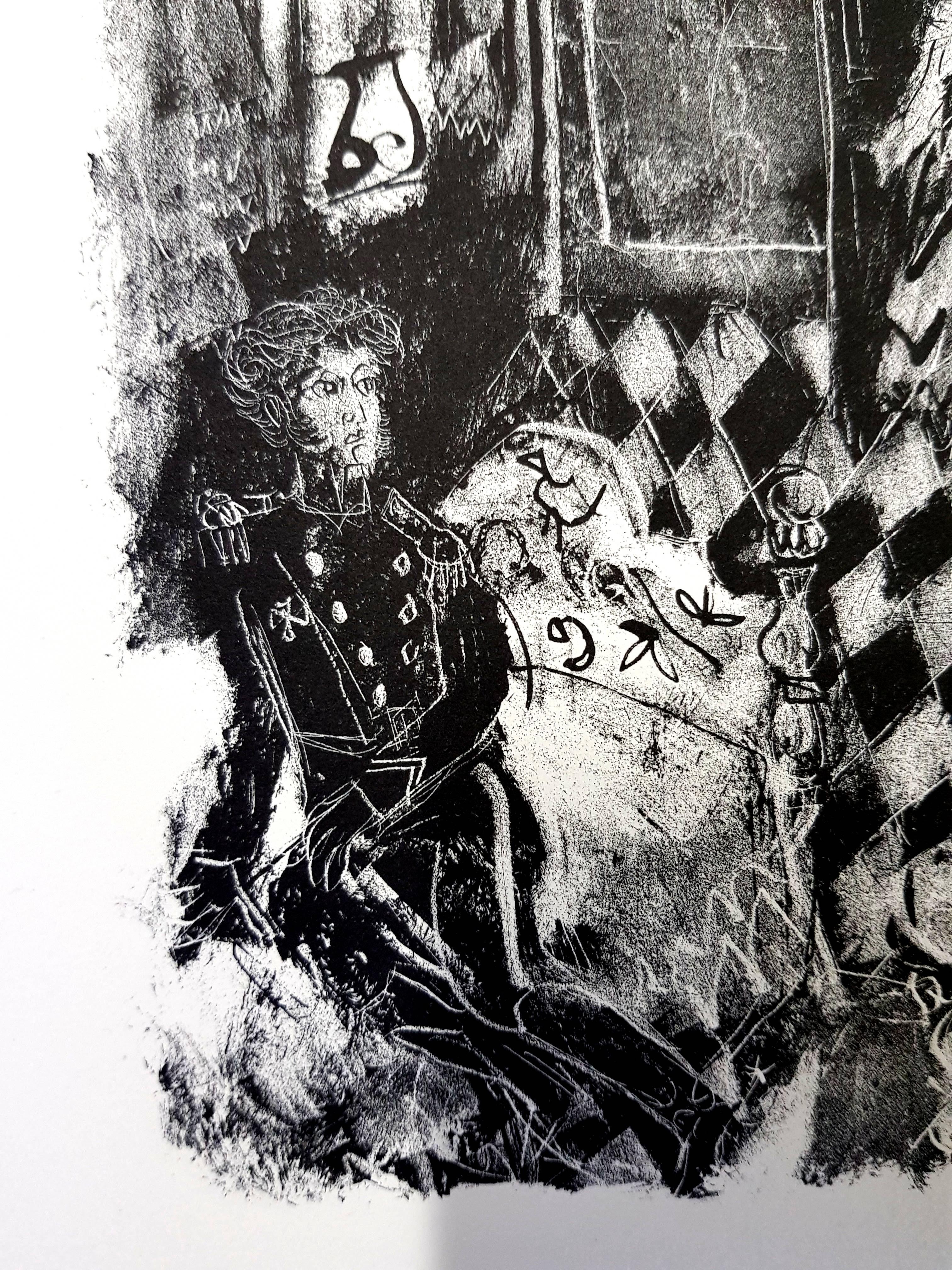 Antoni Clavé - Original Lithograph - For Alexander Pushkin's Queen of Spades
Dimensions: 325 x 247 mm.
1946
Original lithograph of Antoni Clavé 
Edition: 300 
The Queen of Spades. Translation by Prosper Mérimée. In Paris, Editions du Pré aux