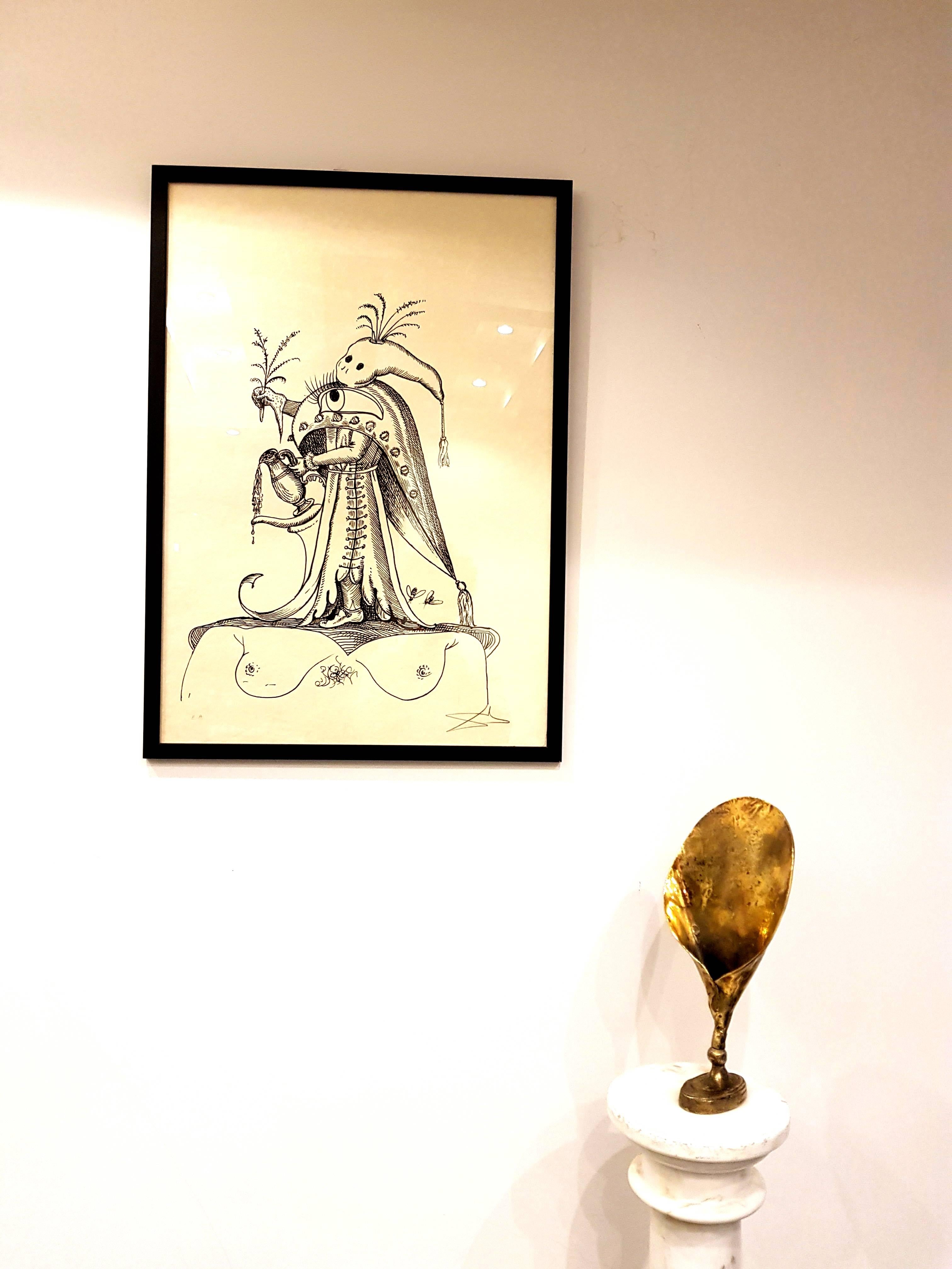 Salvador Dali - Les Songes Drolatiques - Lithographie signée à la main - Print de Salvador Dalí