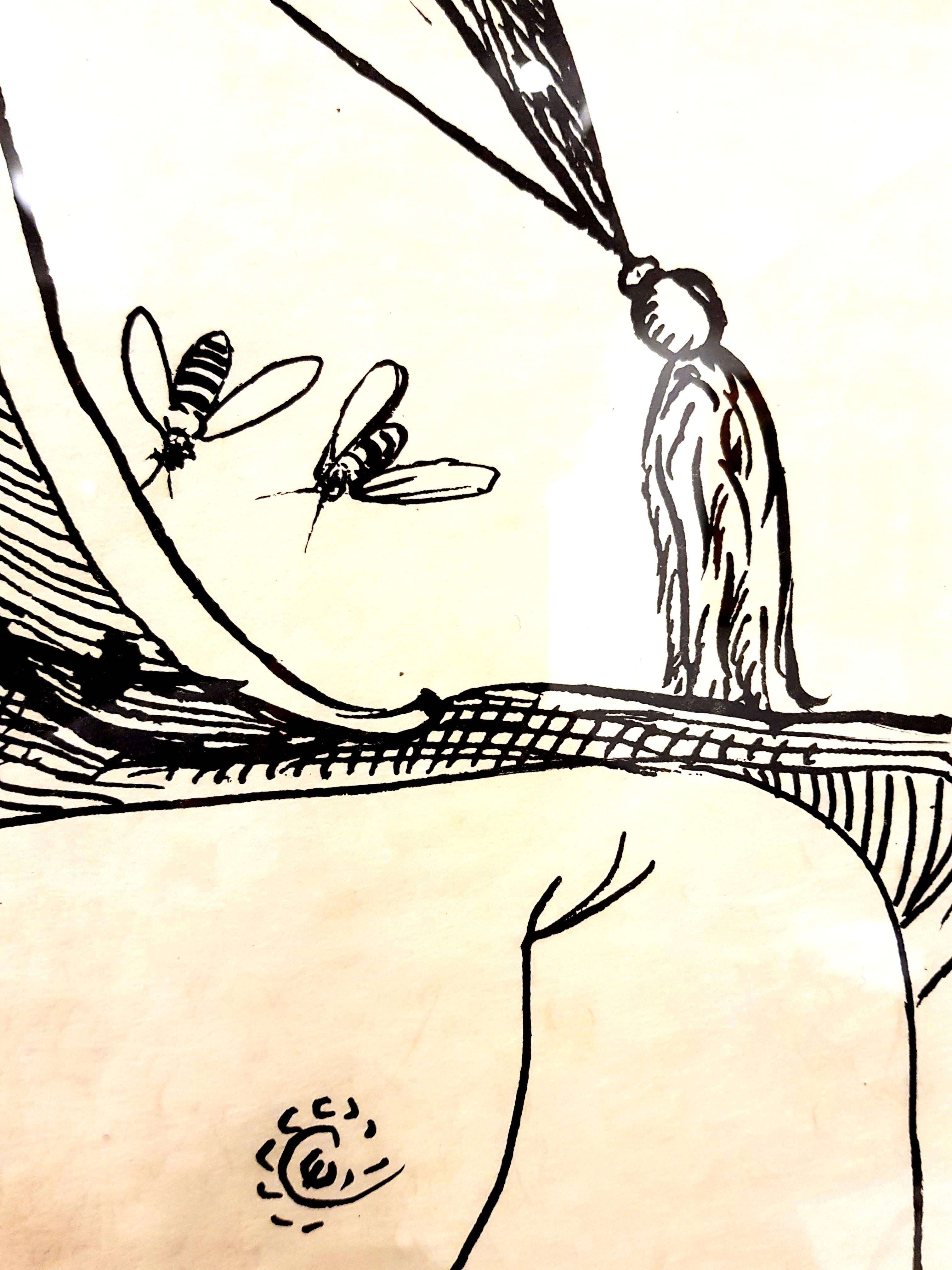 Lithographie signée de Salvador Dali
Papier japonais
Titre : Les rêves de Pantagruel
Signé au crayon par Salvador Dali
Dimensions : 76 x 56 cm
Edition : EA
1973
Références : Field 73-7 (p. 173-174) / Michler & Lopsinger 1398-1422 (t.2 P. 153-155). 