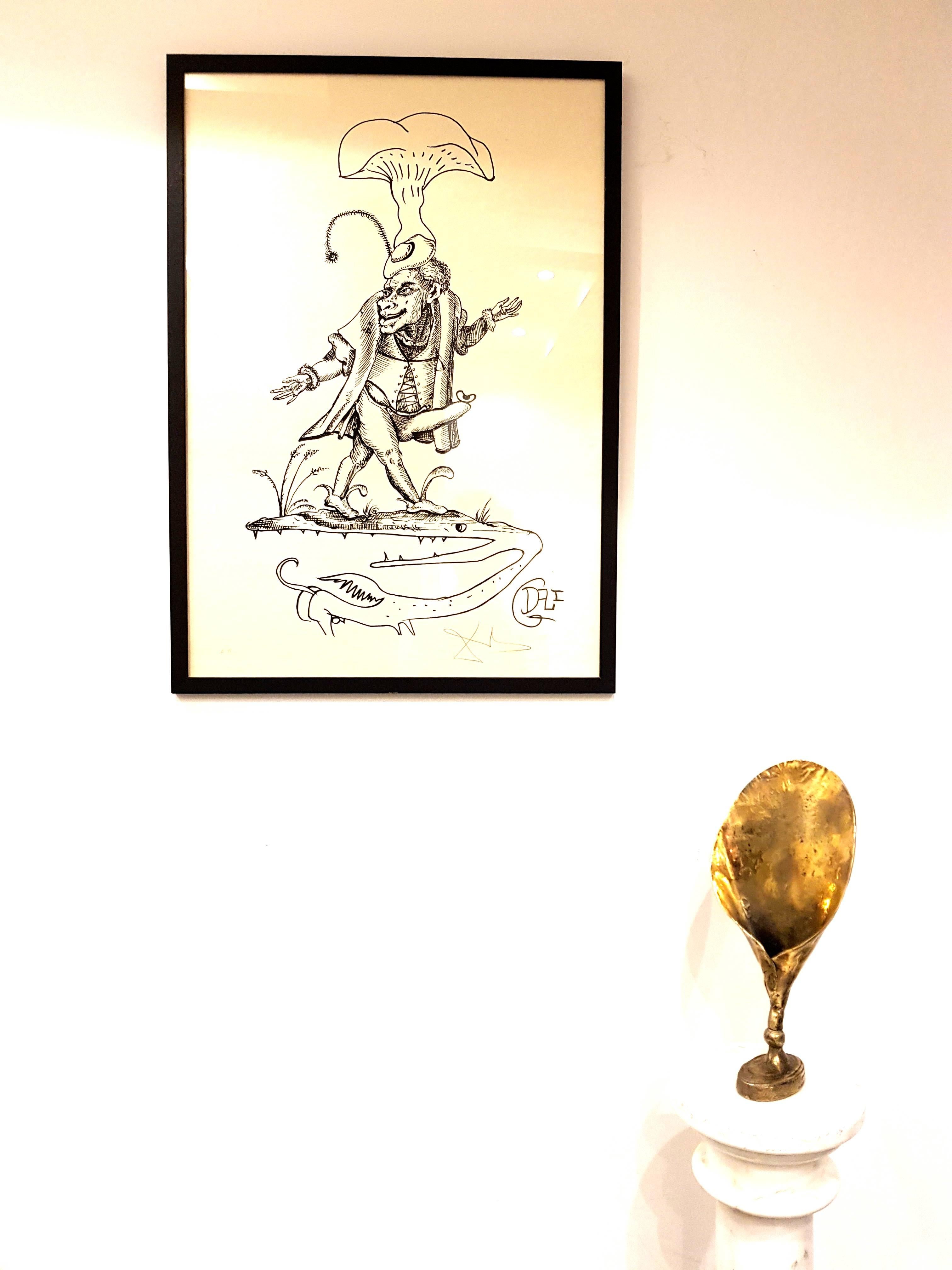 Salvador Dali - Les Songes Drolatiques - Handsignierte Lithographie – Print von Salvador Dalí