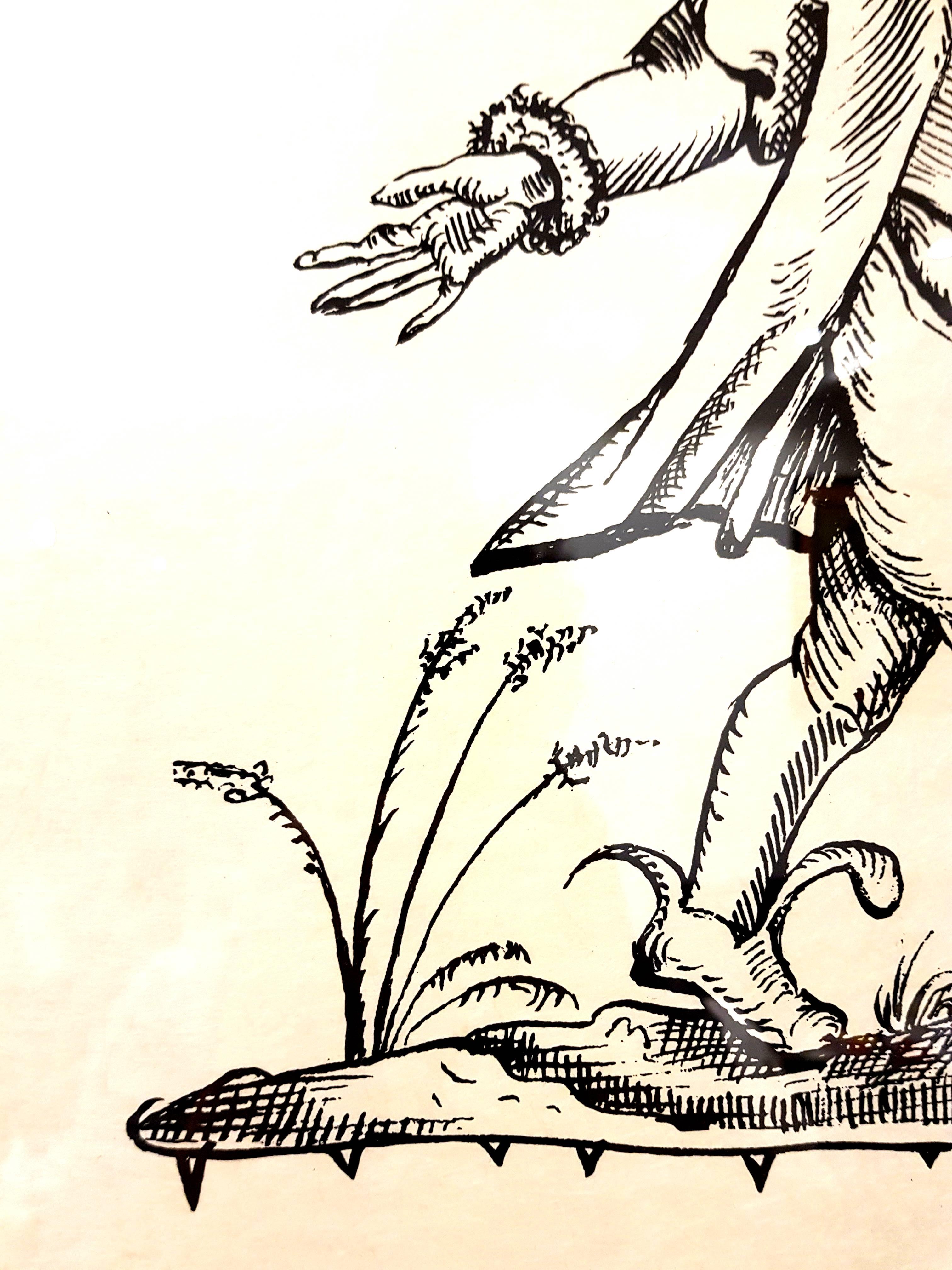 Handsignierte Lithographie von Salvador Dali
Japanpapier
Titel: Pantagruels Träume
Mit Bleistift signiert von Salvador Dali
Abmessungen: 76 x 56 cm
Auflage: EA
1973
Referenzen: Field 73-7 (S. 173-174) / Michler & Lopsinger 1398-1422 (t.2 S.