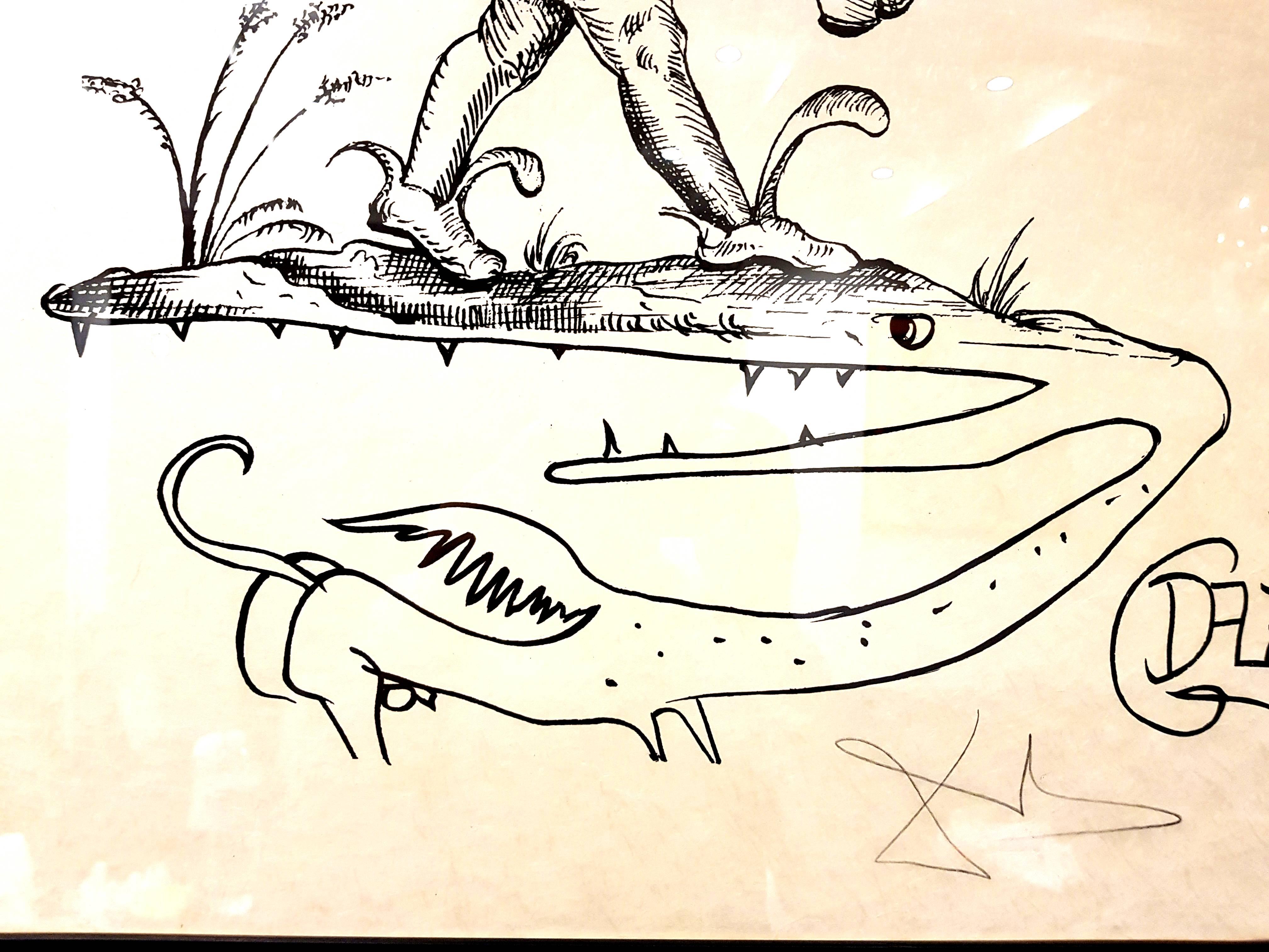 Salvador Dalì - Les Songes Drolatiques - Litografia autografa in vendita 3