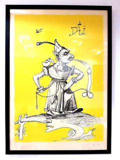 Used Salvador Dali - Les Songes Drolatiques - Handsigned Lithograph