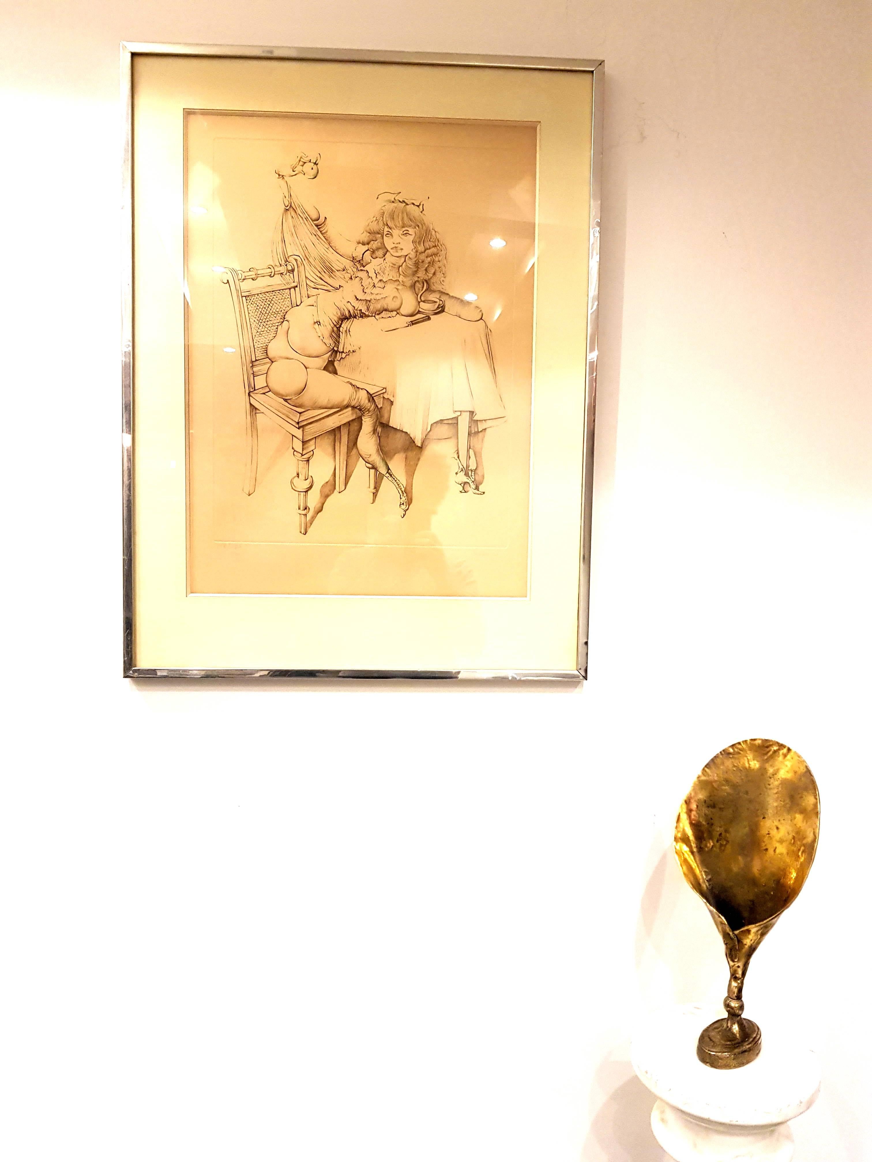 Hans Bellmer - Woman - HandSigned Etching For Sale 2