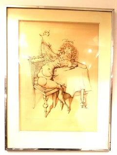 Hans Bellmer - Donna - Acquaforte firmata a mano
