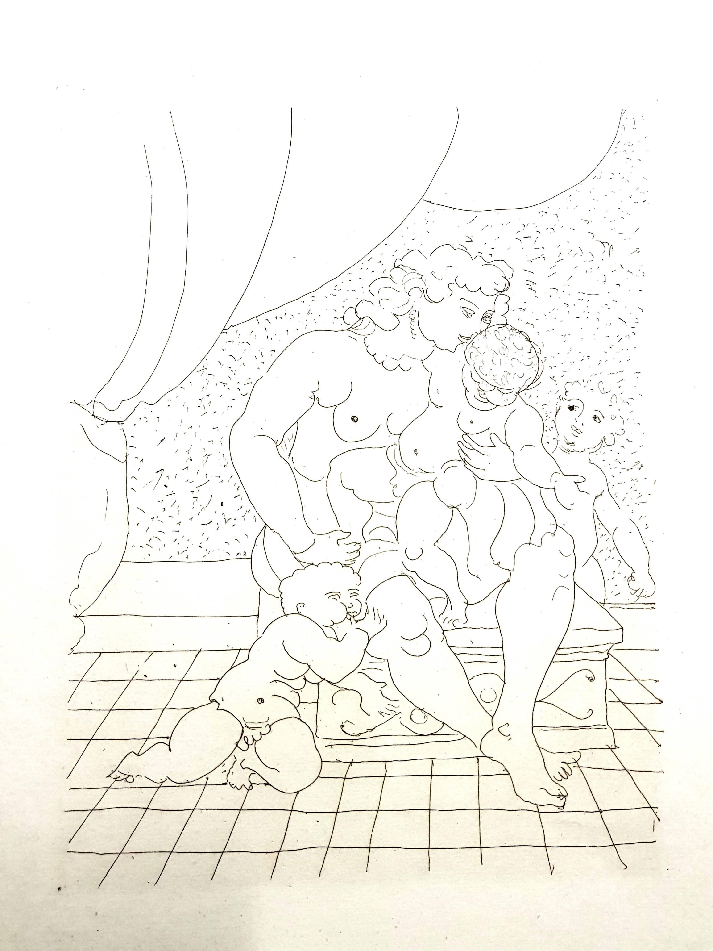 André Derain - Ovids Heroides 
Original-Radierung
Auflage von 134
Abmessungen: 32 x 25 cm
Ovide [Marcel Prevost], Héroïdes, Paris, Société des Cent-une, 1938
Unsigniert und nicht nummeriert wie ausgegeben