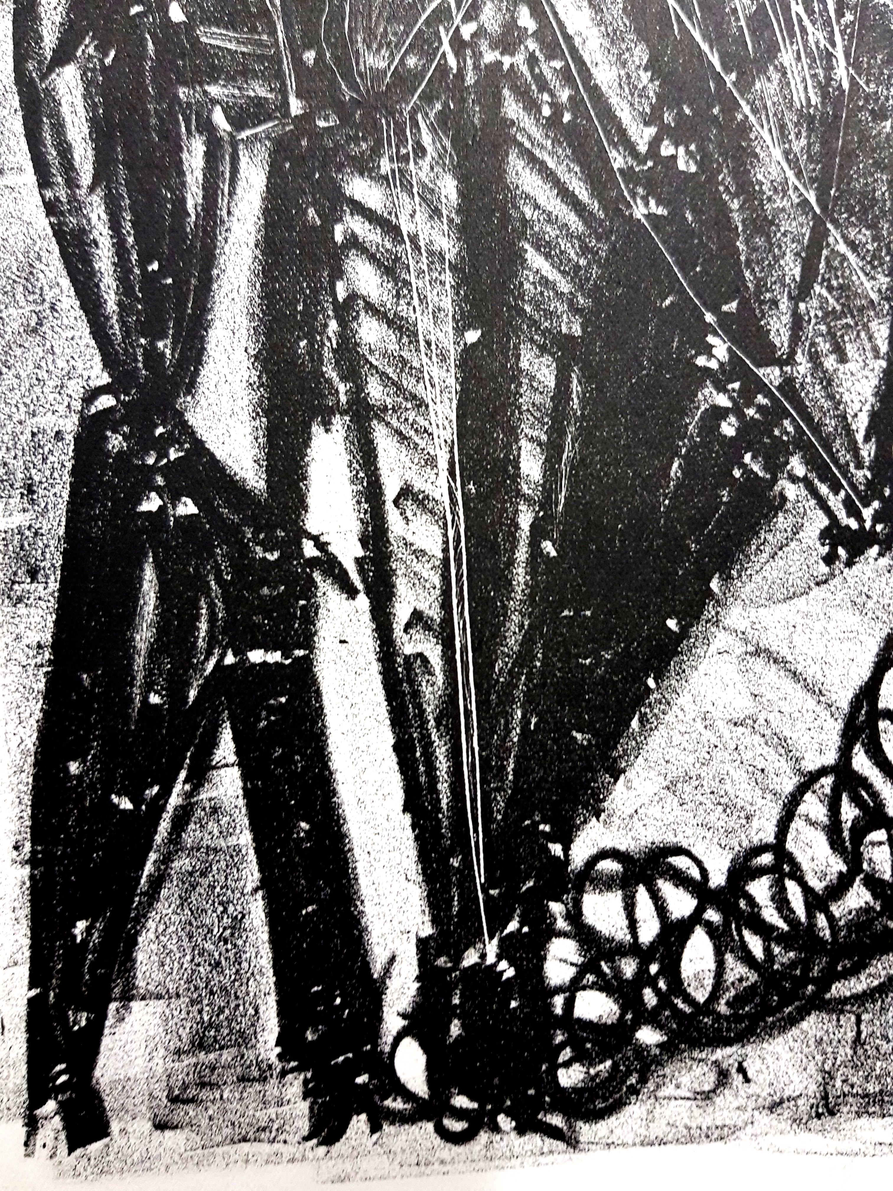 Jean-Michel Atlan - Kafka - Original Lithograph - Black Abstract Print by jean-Michel Atlan