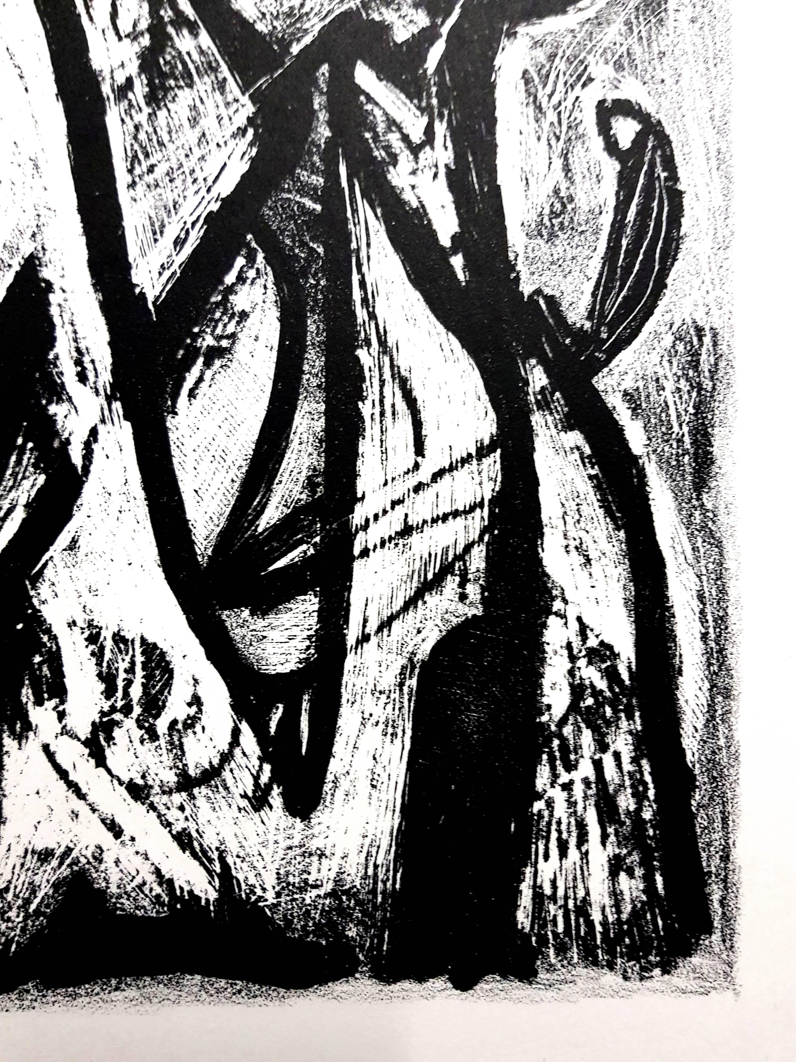 Jean-Michel Atlan - Kafka - Lithographie originale - Expressionnisme abstrait Print par jean-Michel Atlan