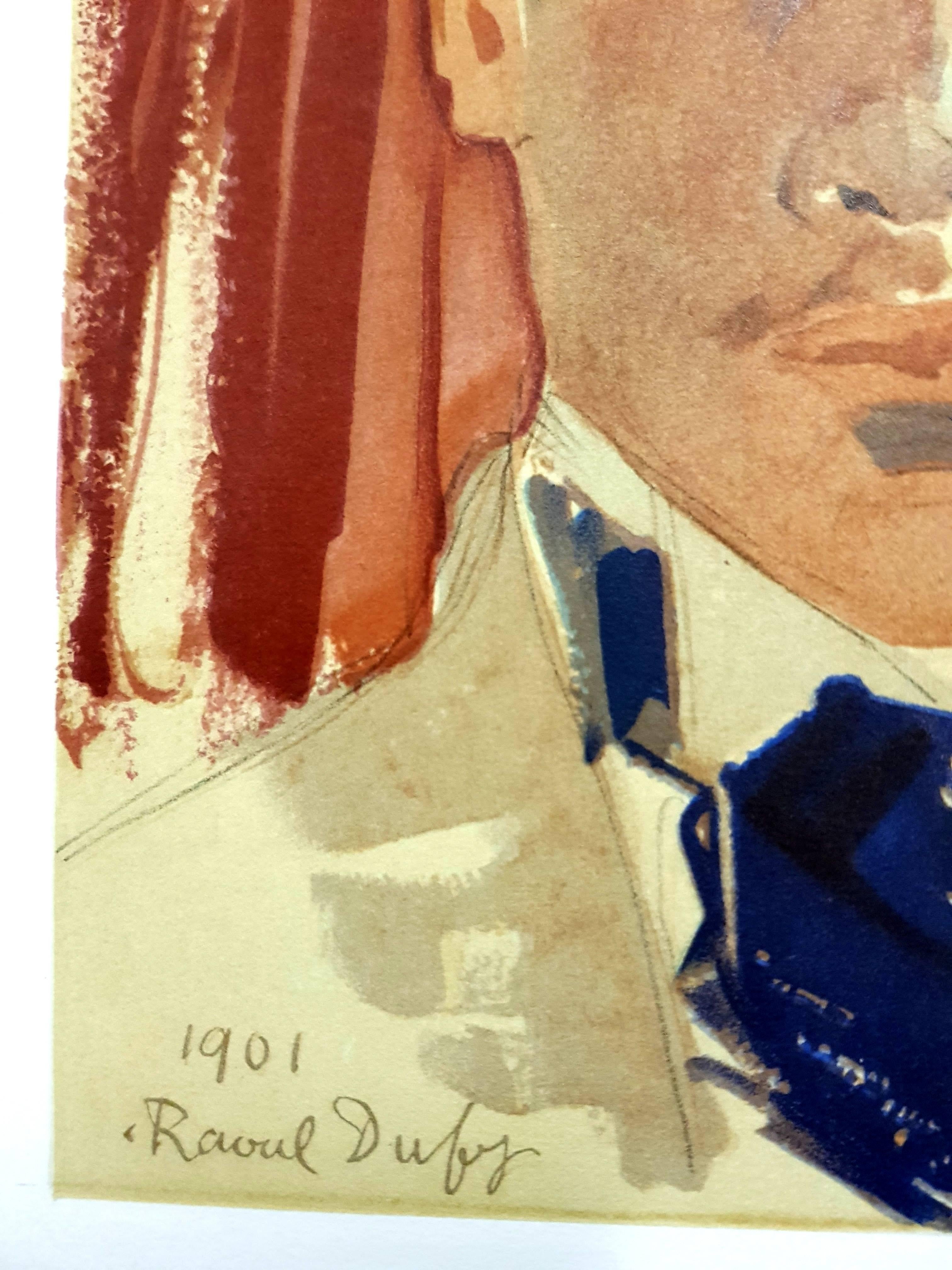 Raoul Dufy (nach) – Autoporträt – Lithographie im Angebot 1