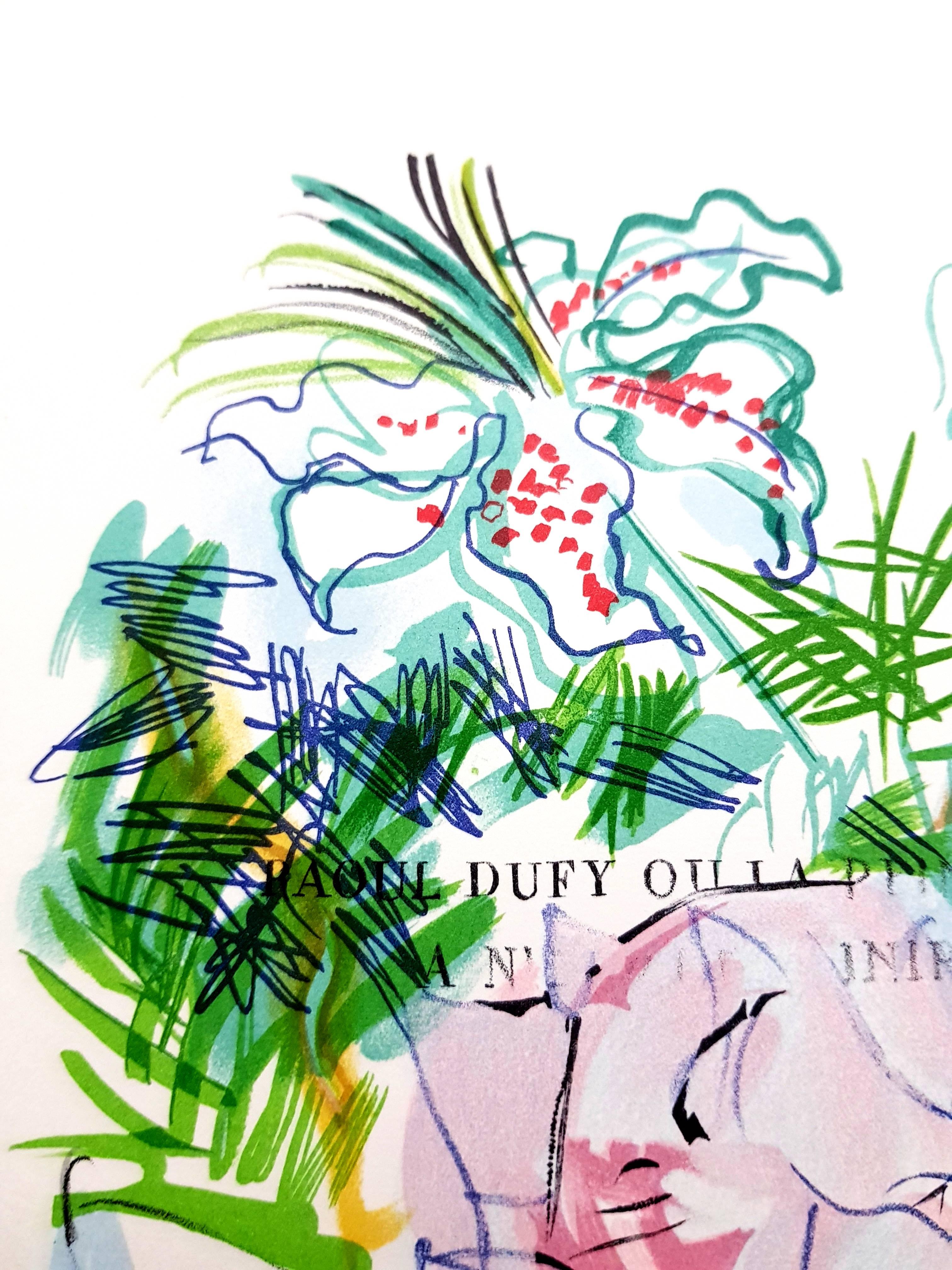 (nach) Raoul Dufy 
Lithographie nach einem Aquarell, veröffentlicht in dem Buch 