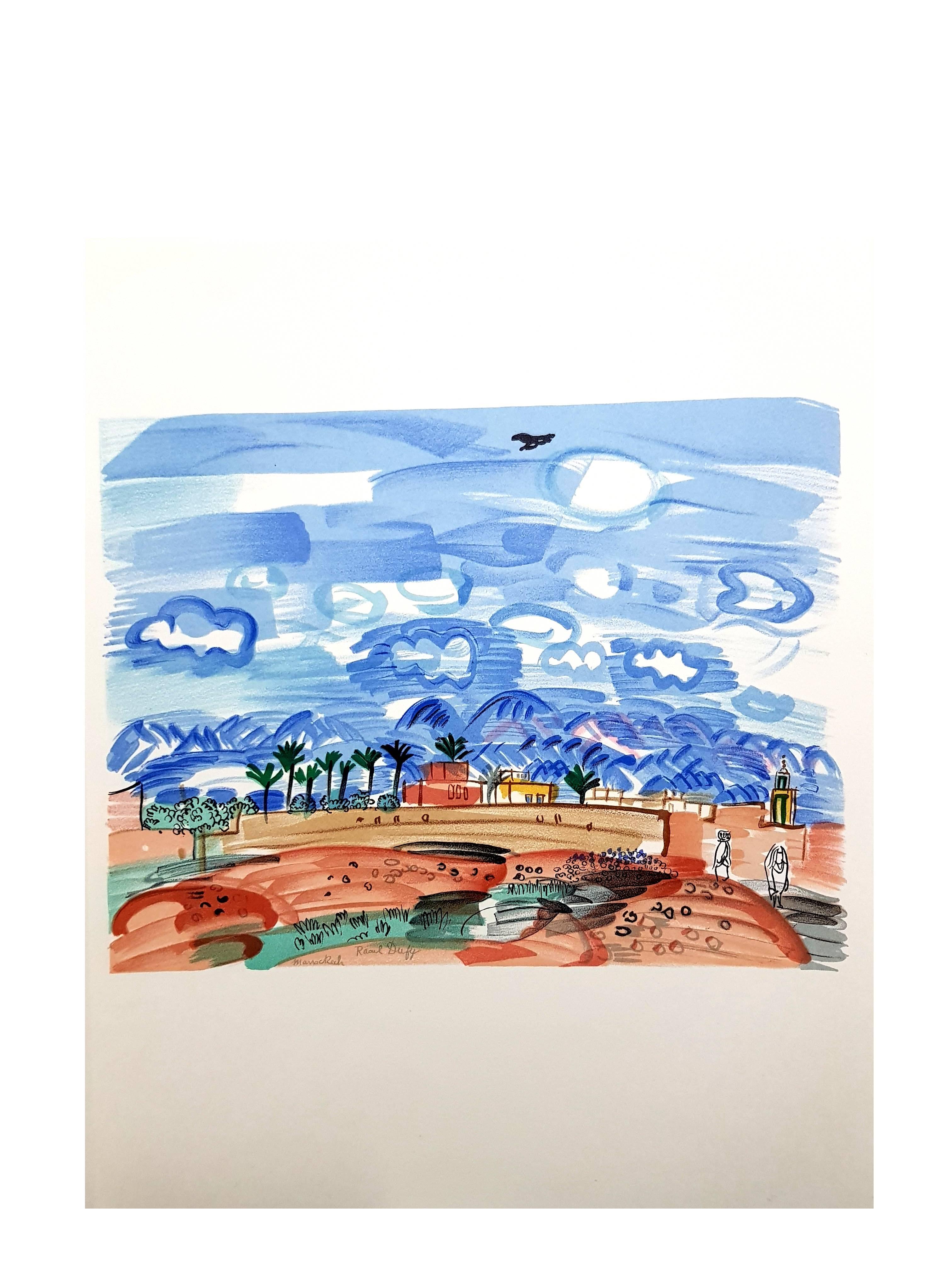 Raoul Dufy (nach) – Landschaft – Lithographie im Angebot 4