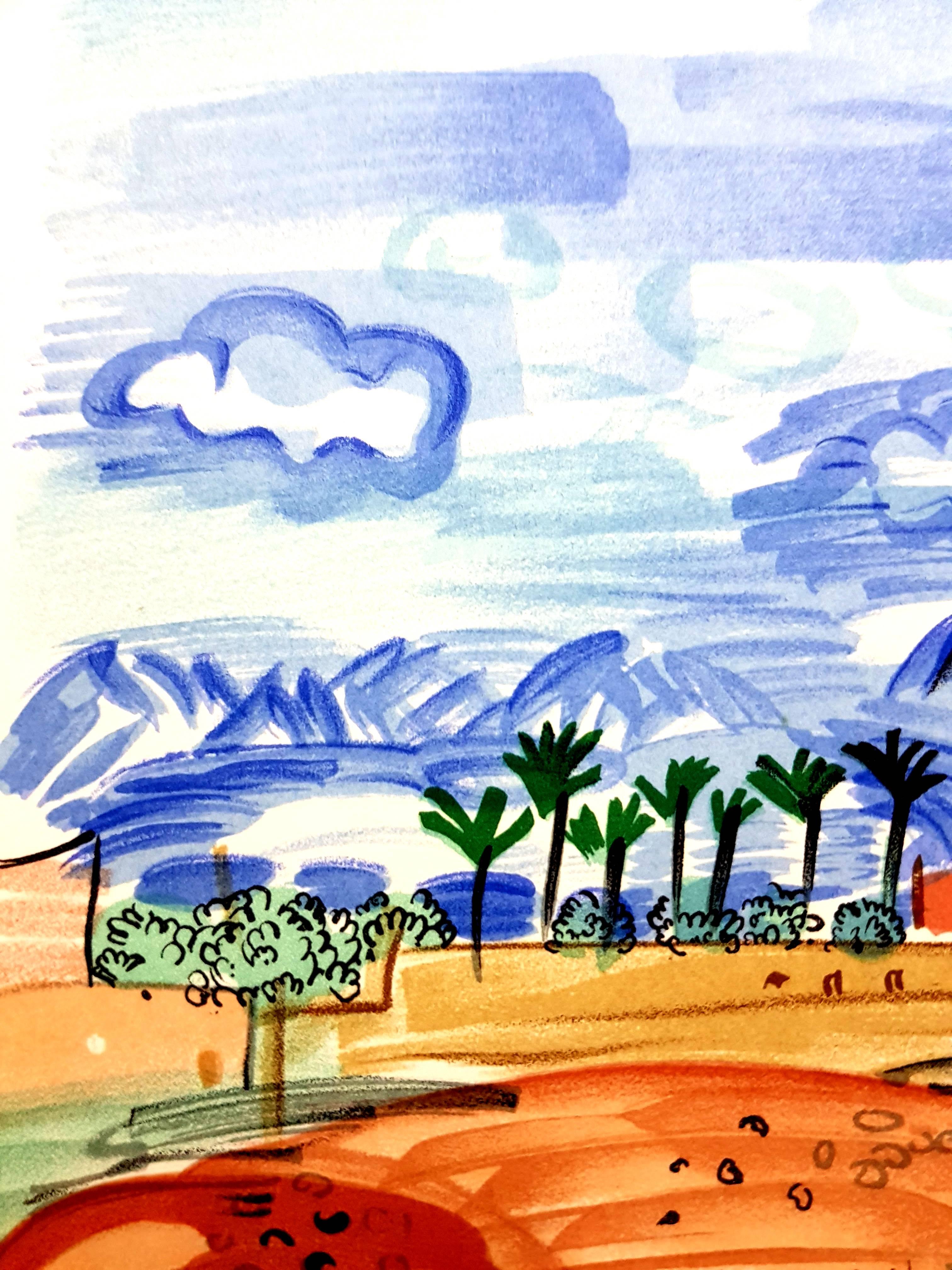 Raoul Dufy (after) - Landscape - Lithograph For Sale 2