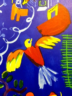 After Raoul Dufy - Birds - Lithograph