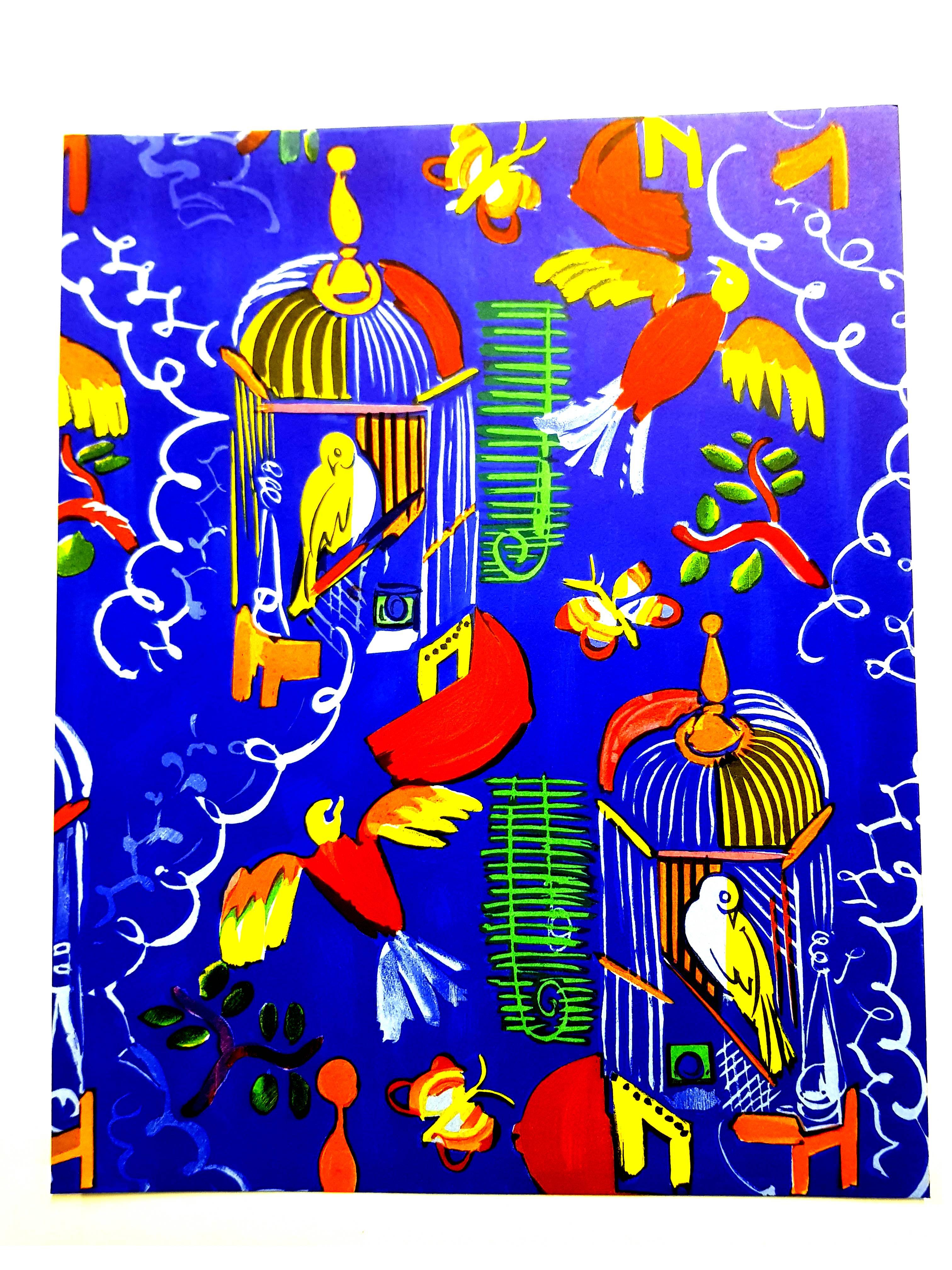 Nach Raoul Dufy – Vögel – Lithographie