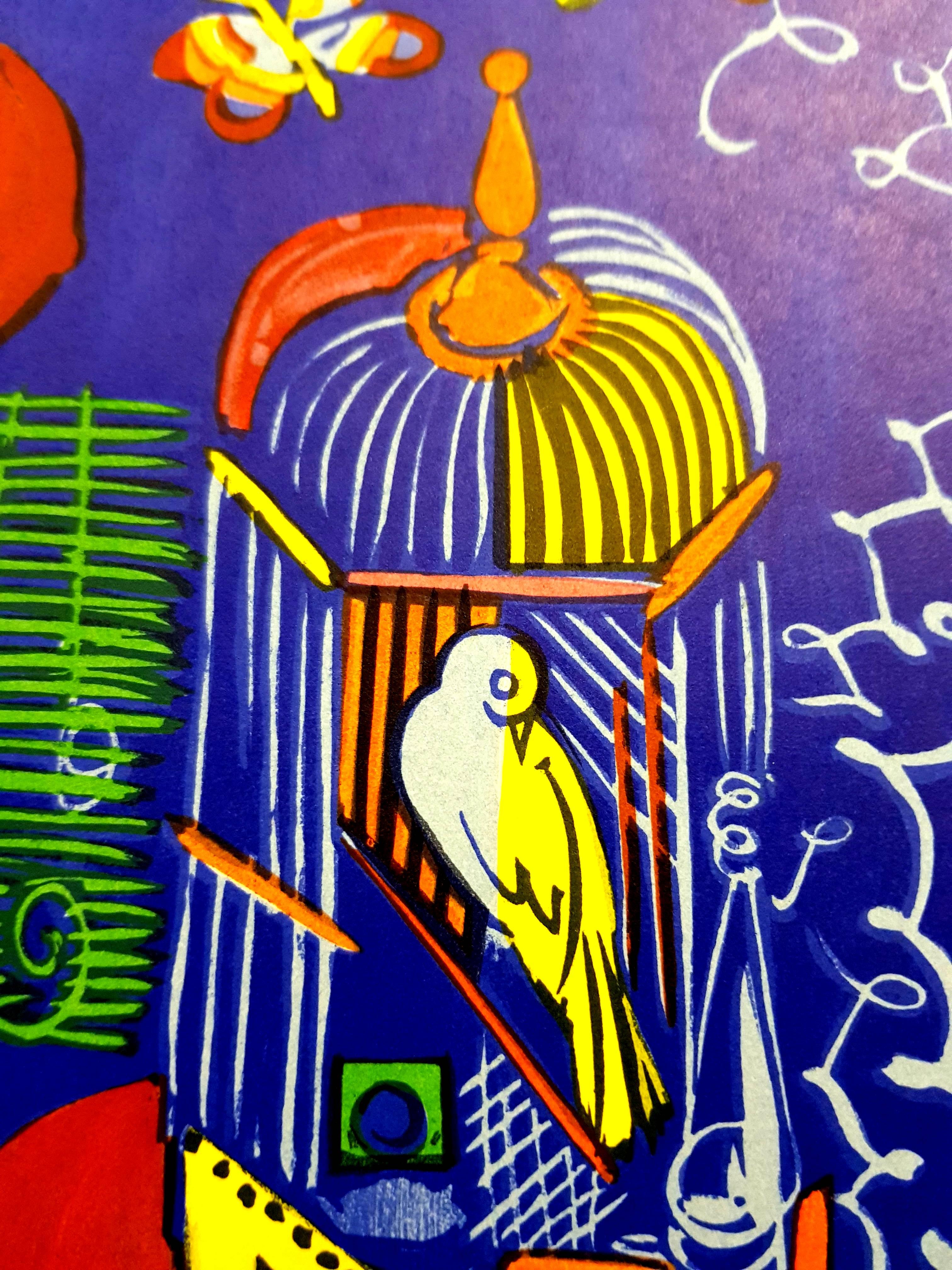 D'après Raoul Dufy - Oiseaux - Lithographie - Fauvisme Print par (after) Raoul Dufy