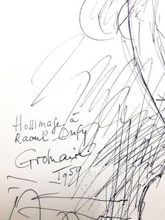 Marcel Gromaire (dopo) - Omaggio a Dufy - Litografia