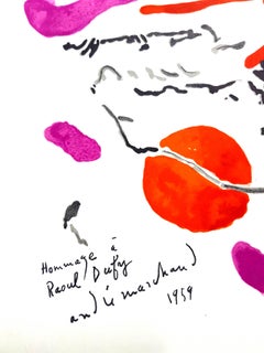 André Marchand (después) - Homenaje a Dufy - Litografía