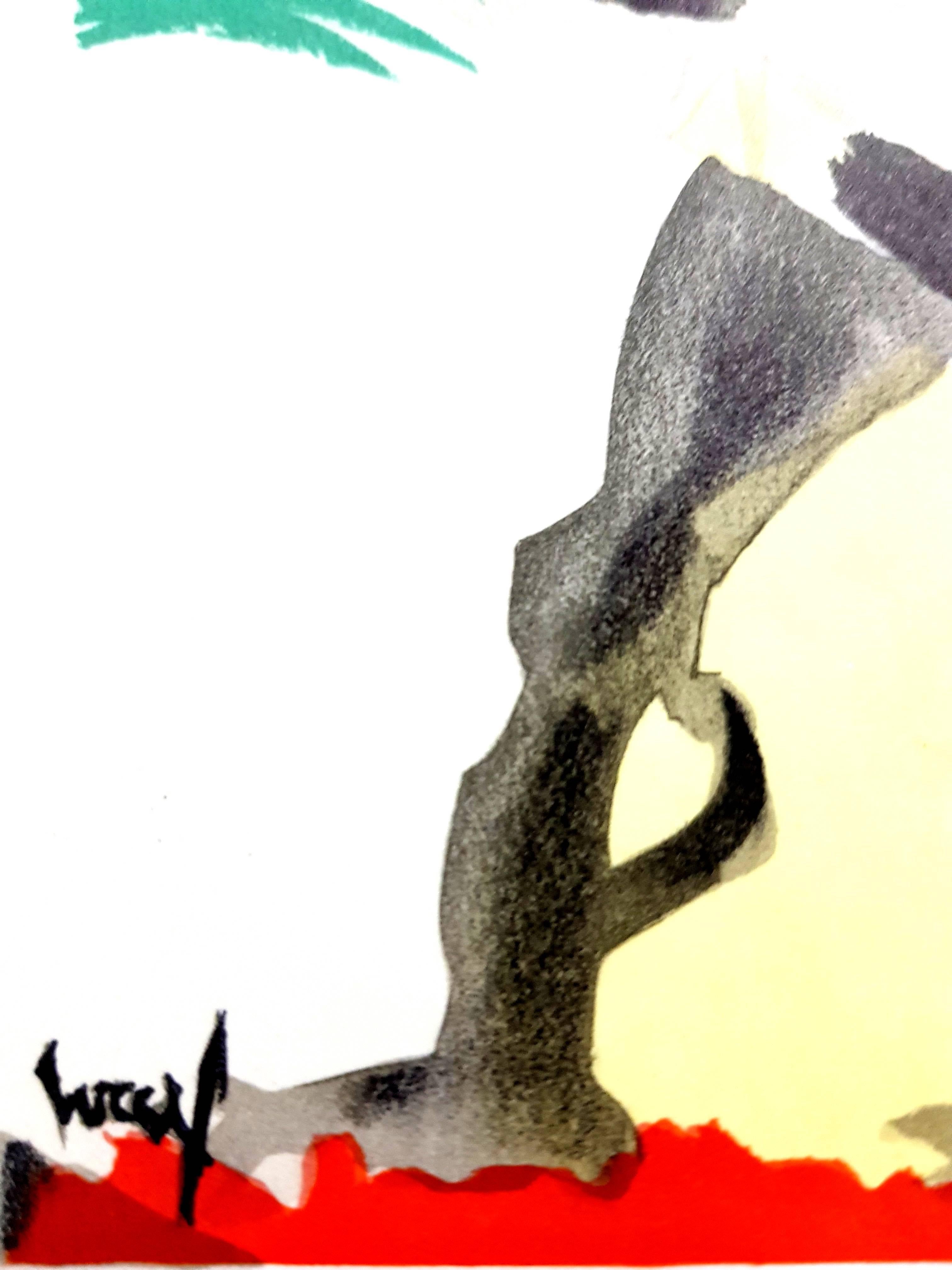 Jean Lurçat (d'après) - Hommage à Dufy - Lithographie - Print de Jean Lurcat