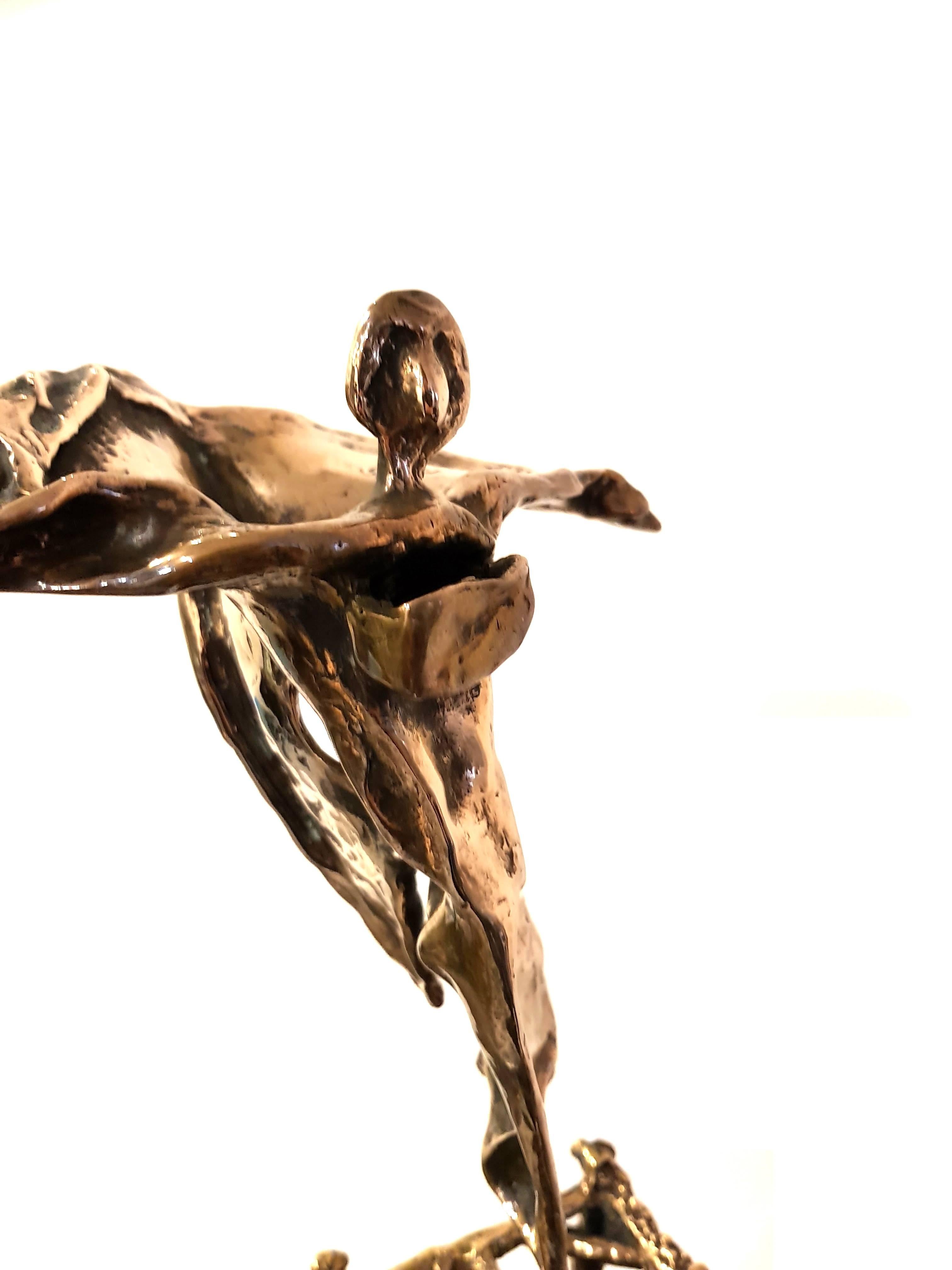 Salvador Dali - Flying - Original Bronze Sculpture 2