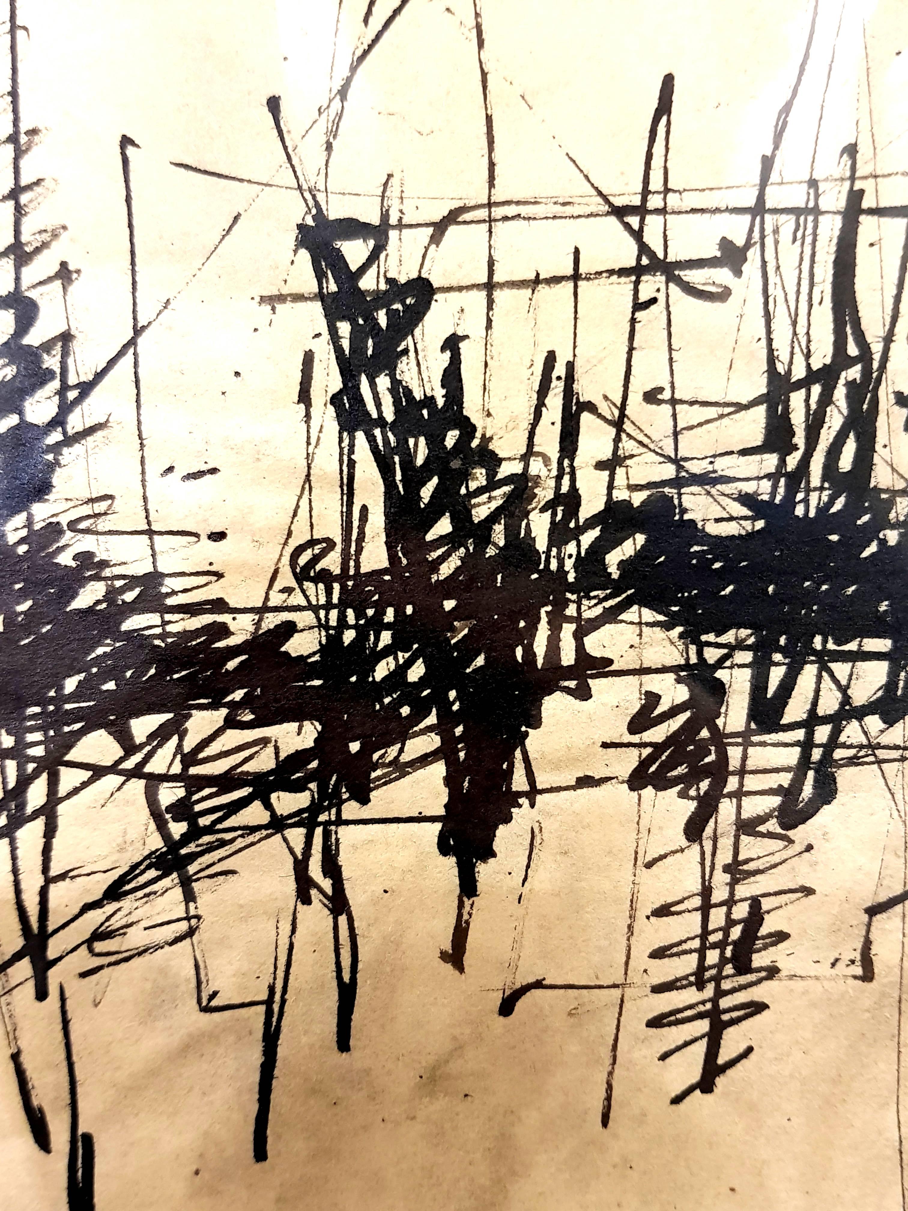 Jacques Germain -Untitled - Original Signed Ink For Sale 2