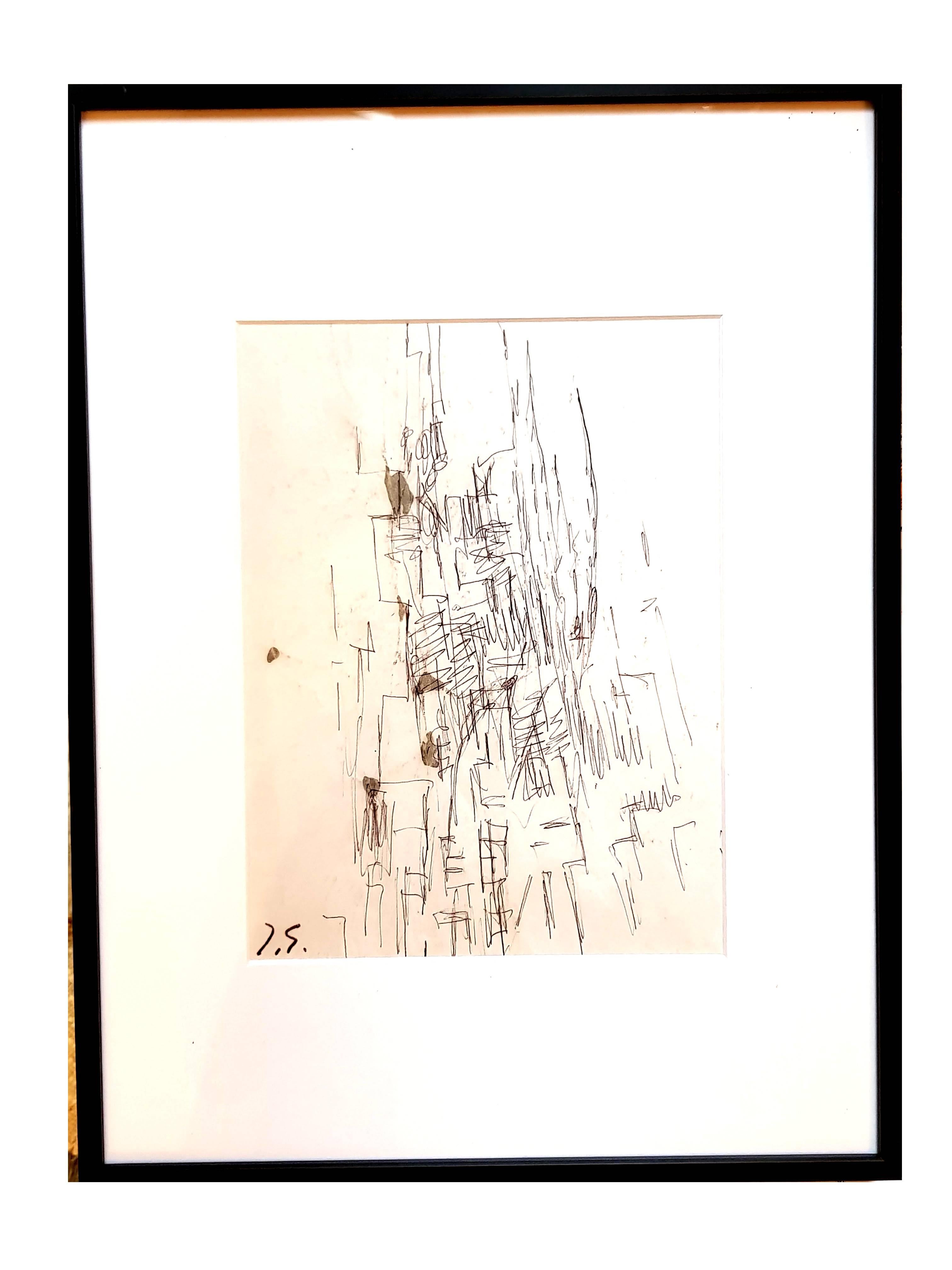 Jacques Germain -Untitled - Original Signed Drawing For Sale 1