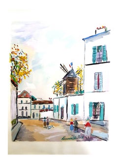 Inspired Village of Montmartre - Pochoir