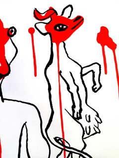 Alexander Calder - Original Lithograph - Behind the Mirror