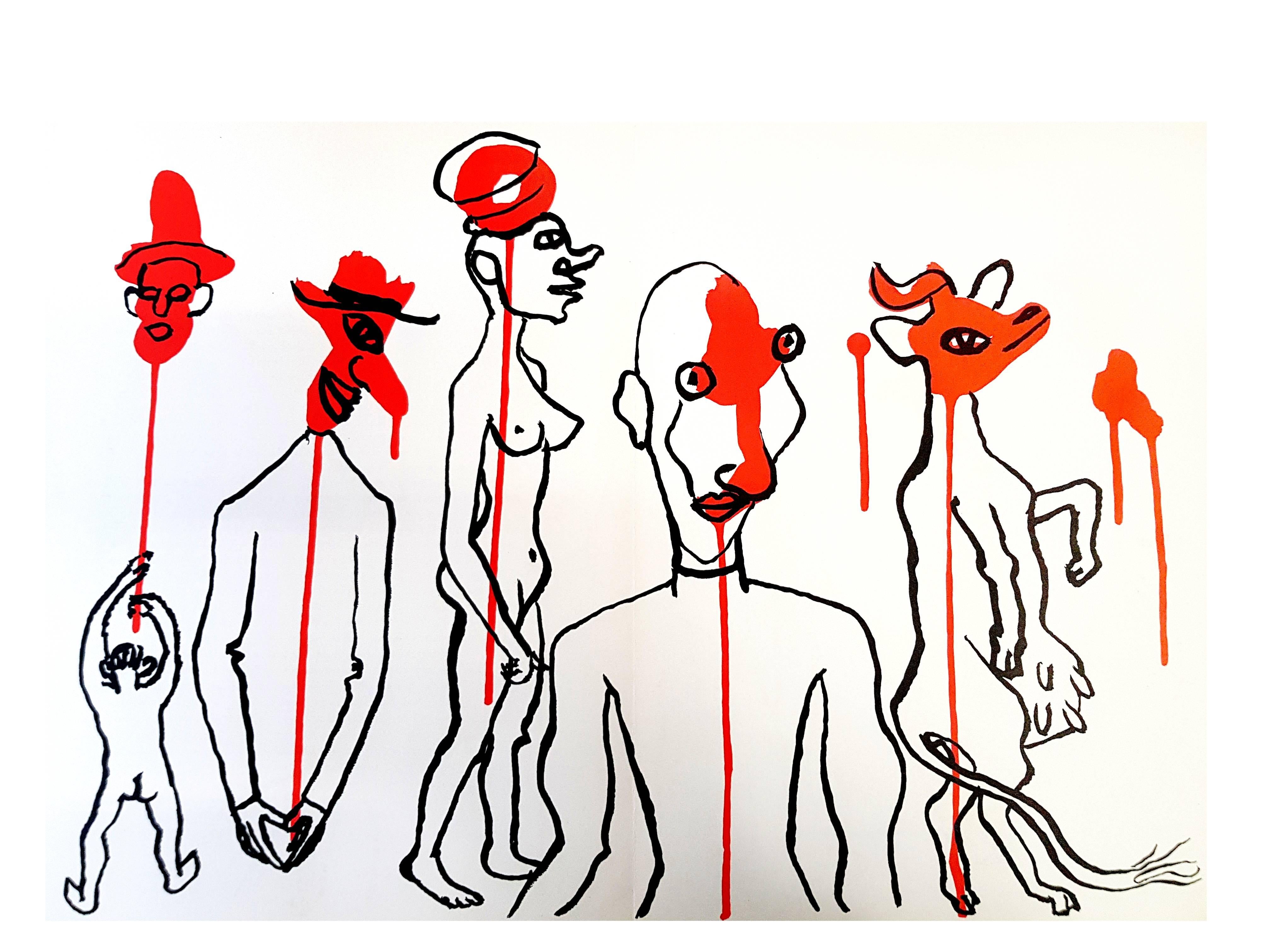 Alexander Calder - Original Lithograph - Behind the Mirror For Sale 6