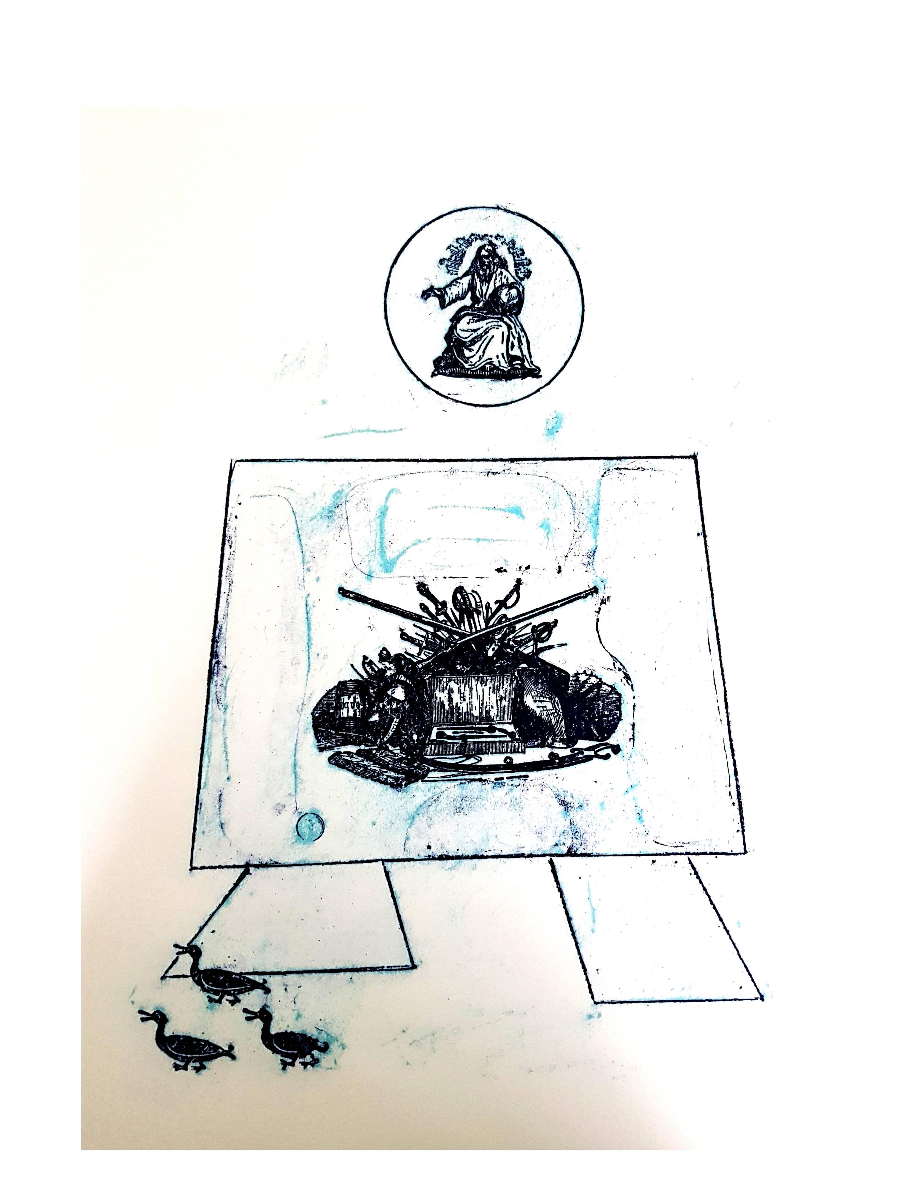 Max Ernst – Der Soldat – Originallithographie im Angebot 4