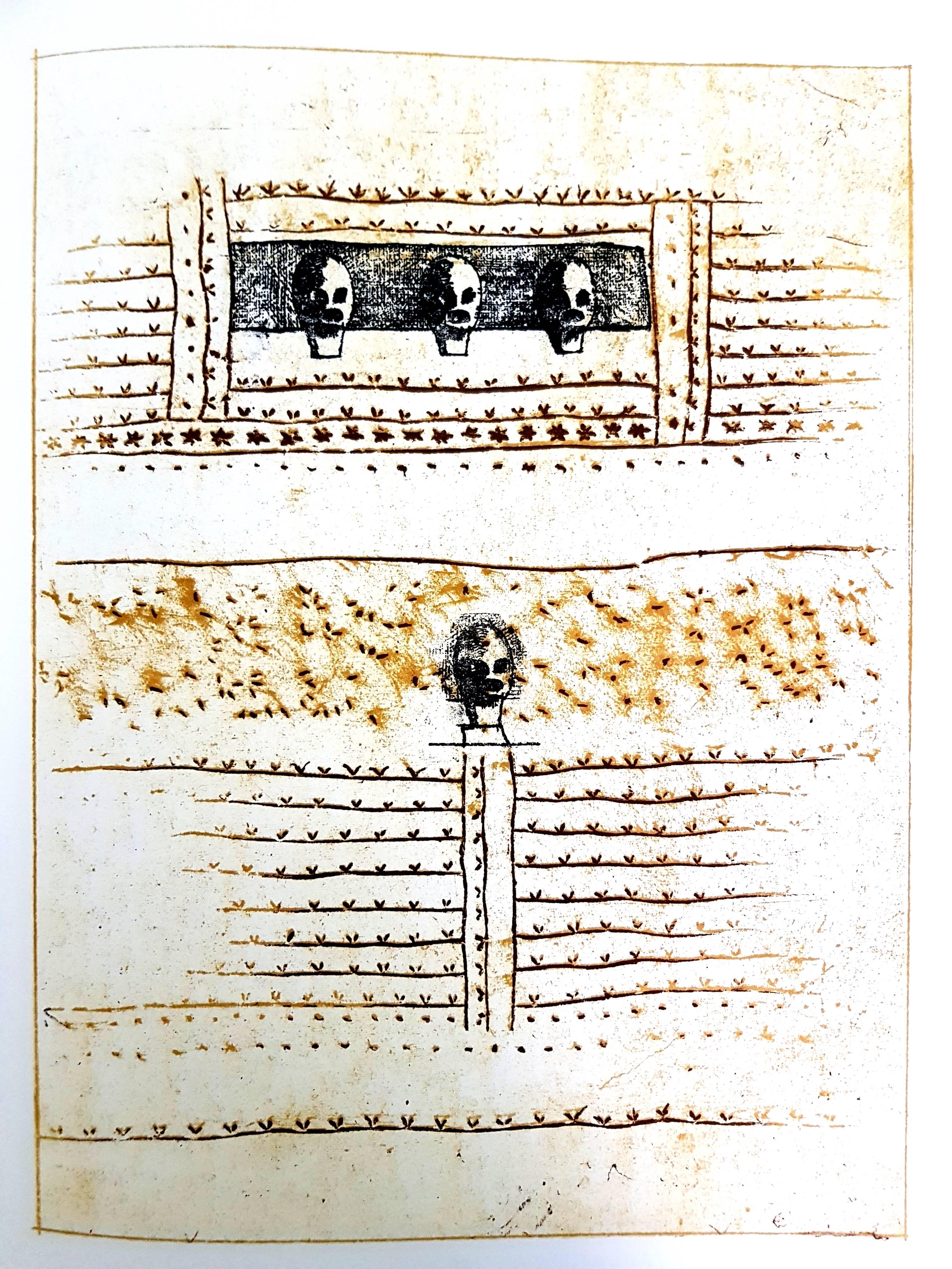 Max Ernst (1891-1976) 
Georges Ribemont-Dessaignes, La Ballade du Soldat, Pierre Chave, Vence, 1972 
Colour lithographs on Arches paper
1972
Edition : 199
Dimensions: 40 x 30 cm
Reference: Spies & Leppien 218
Unsigned and unumbered as issued