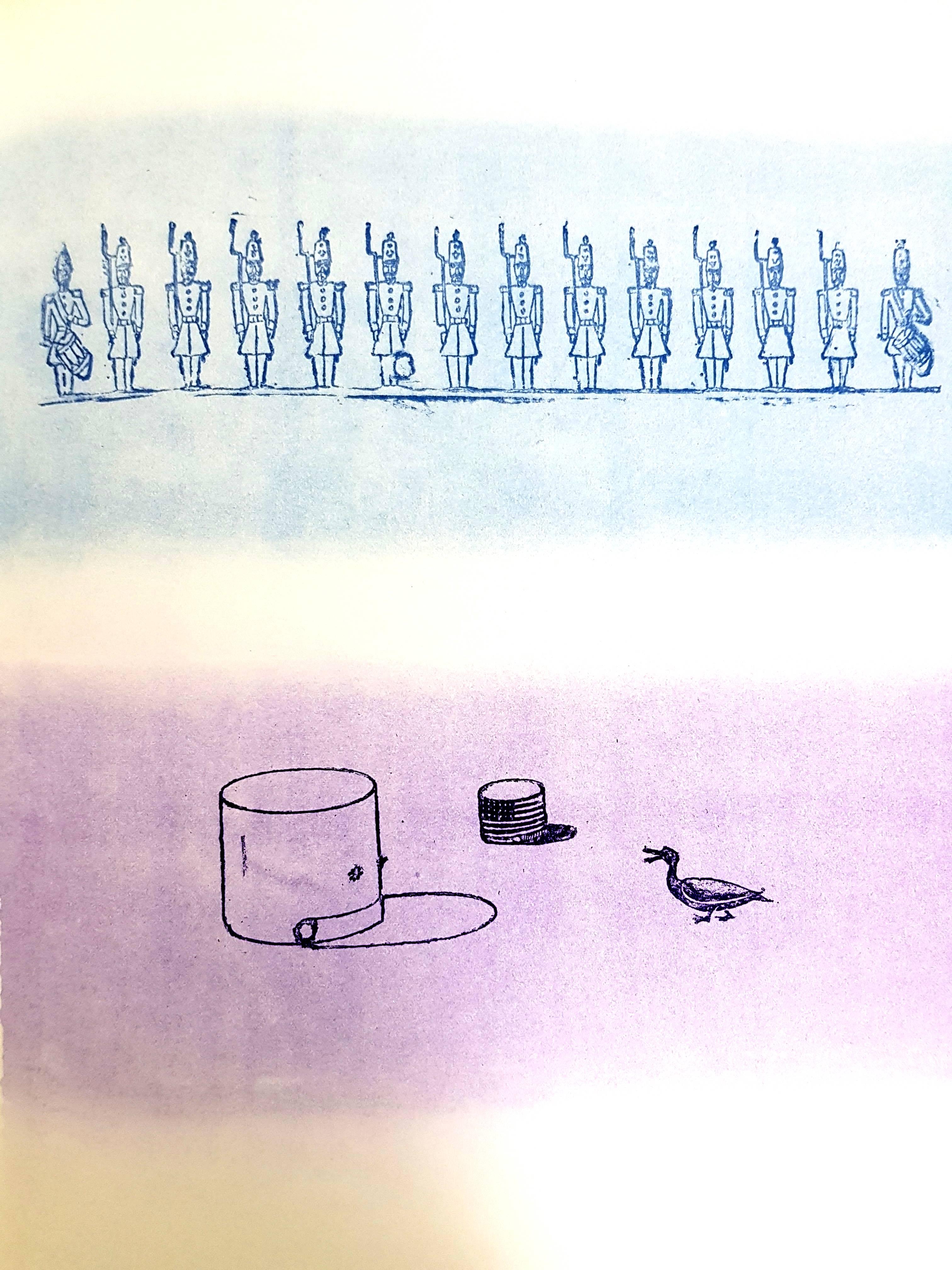 Max Ernst (1891-1976) 
Georges Ribemont-Dessaignes, La Ballade du Soldat, Pierre Chave, Vence, 1972 
Farblithografien auf Arches-Papier
1972
Abmessungen: 40 x 30 cm
Referenz: Spies & Leppien 218

Max Ernst
Max Ernst, der in den 1910er und 1920er