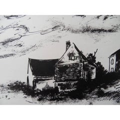 Maurice de Vlaminck - House in Rueil - Original Lithograph