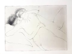 Jean Gabriel Domergue - El abrazo - Aguafuerte original