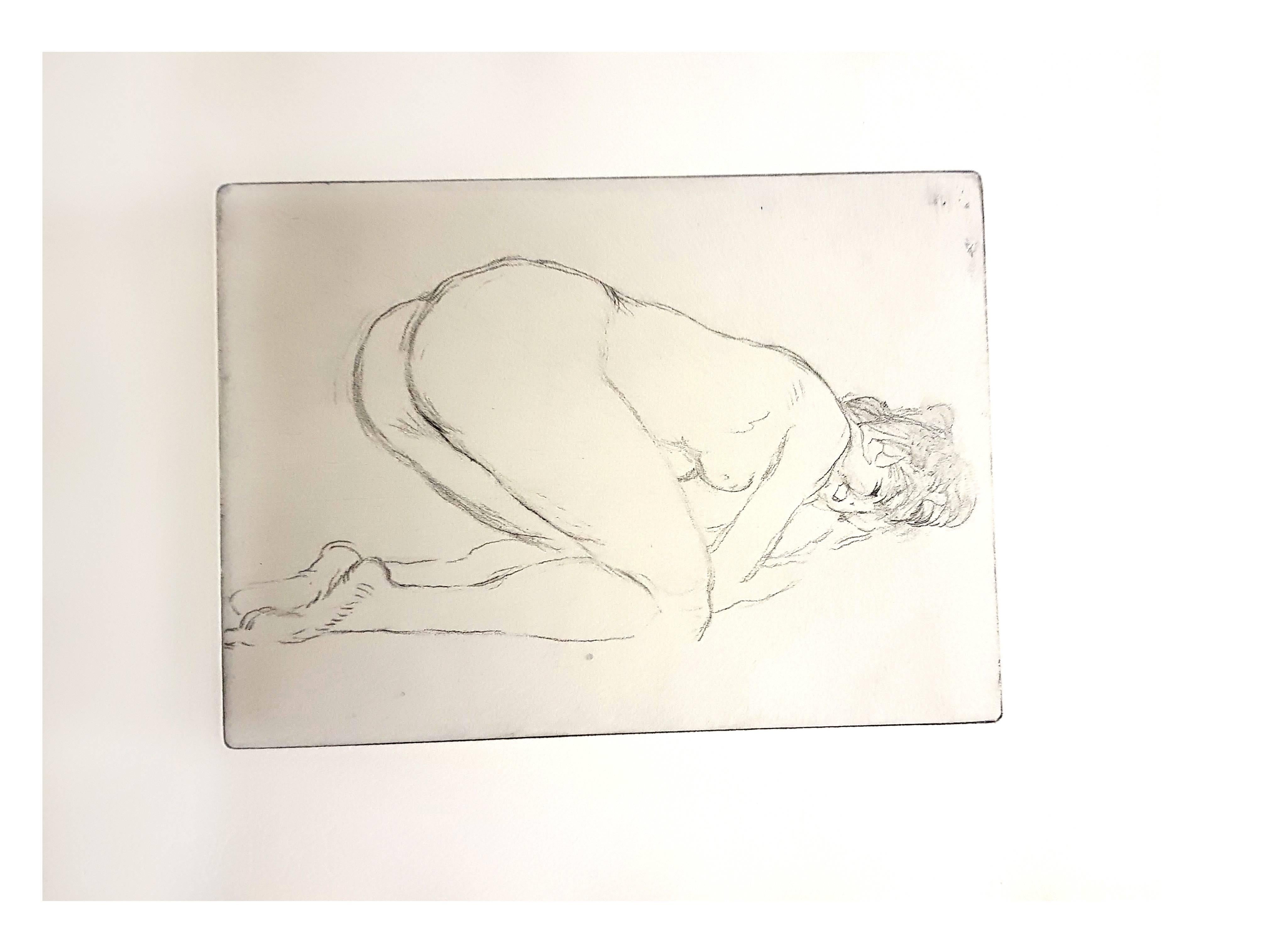 Jean Gabriel Domergue - Woman - Original Etching - Print by Jean-Gabriel Domergue