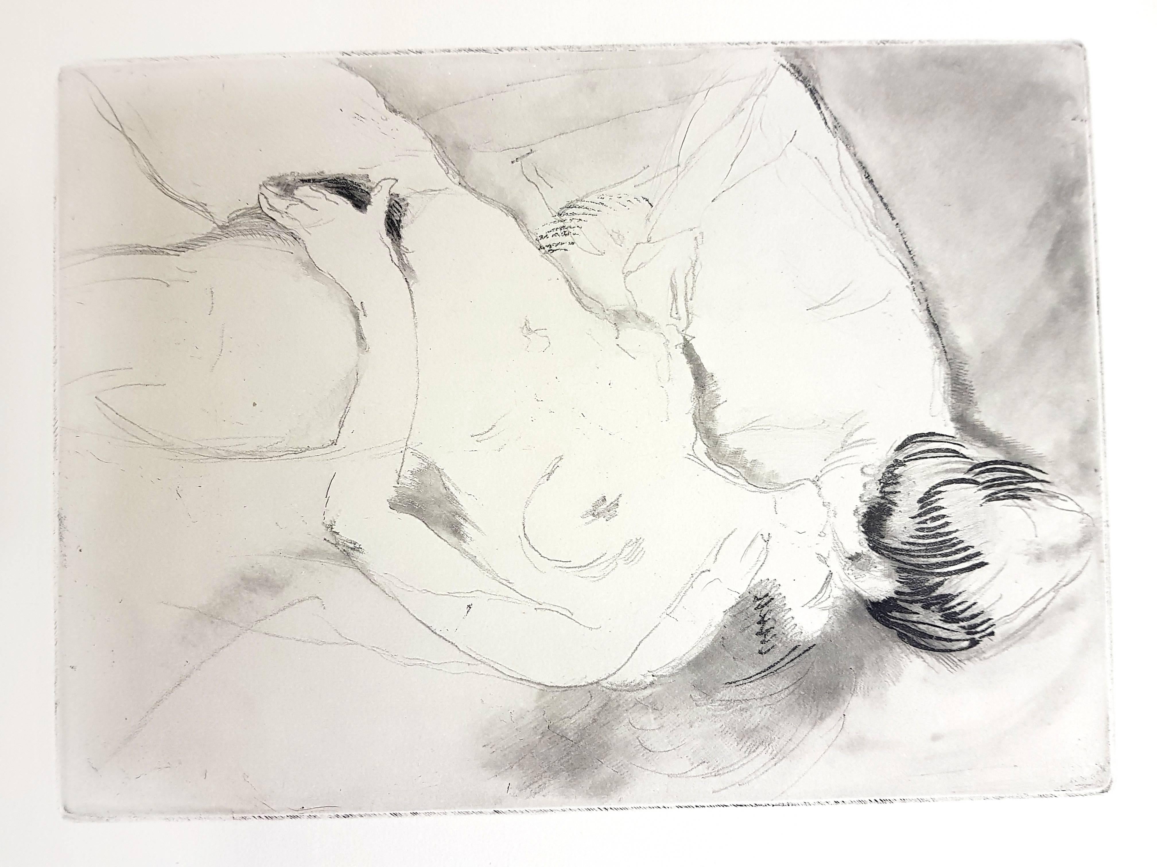 Jean-Gabriel Domergue Figurative Print - Jean Gabriel Domergue - Women's Love - Original Etching