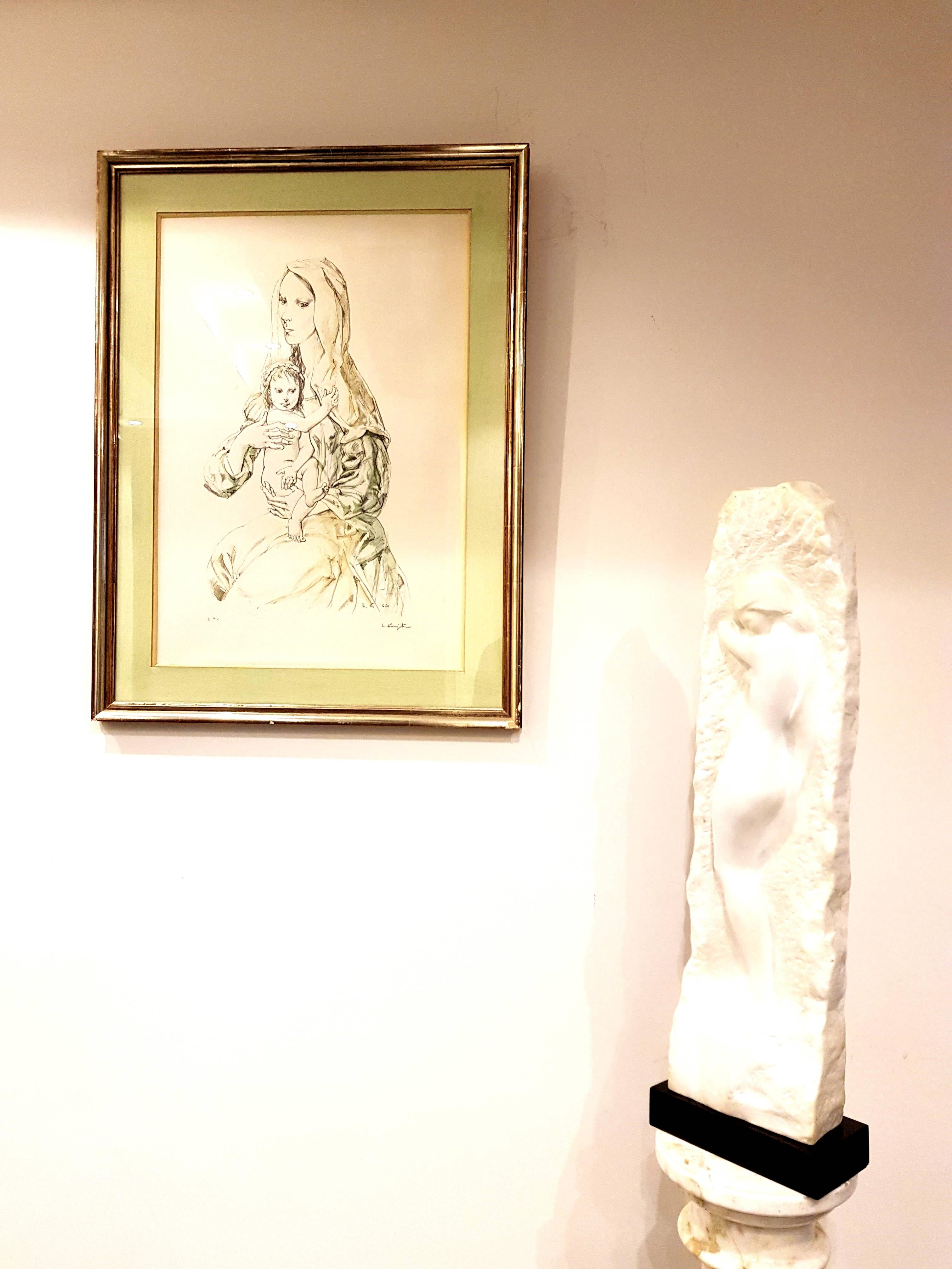 Leonard Tsugouharu FOUJITA (1886 - 1968) 
Madonna with Child
Original Colored Lithograph by Leonard Foujita
Hand-Signed 
Justified EA (épreuve d'artiste)
Dimensions: 62 x 42 cm.
Framed Lithograph


Léonard Foujita (French/Japanese,