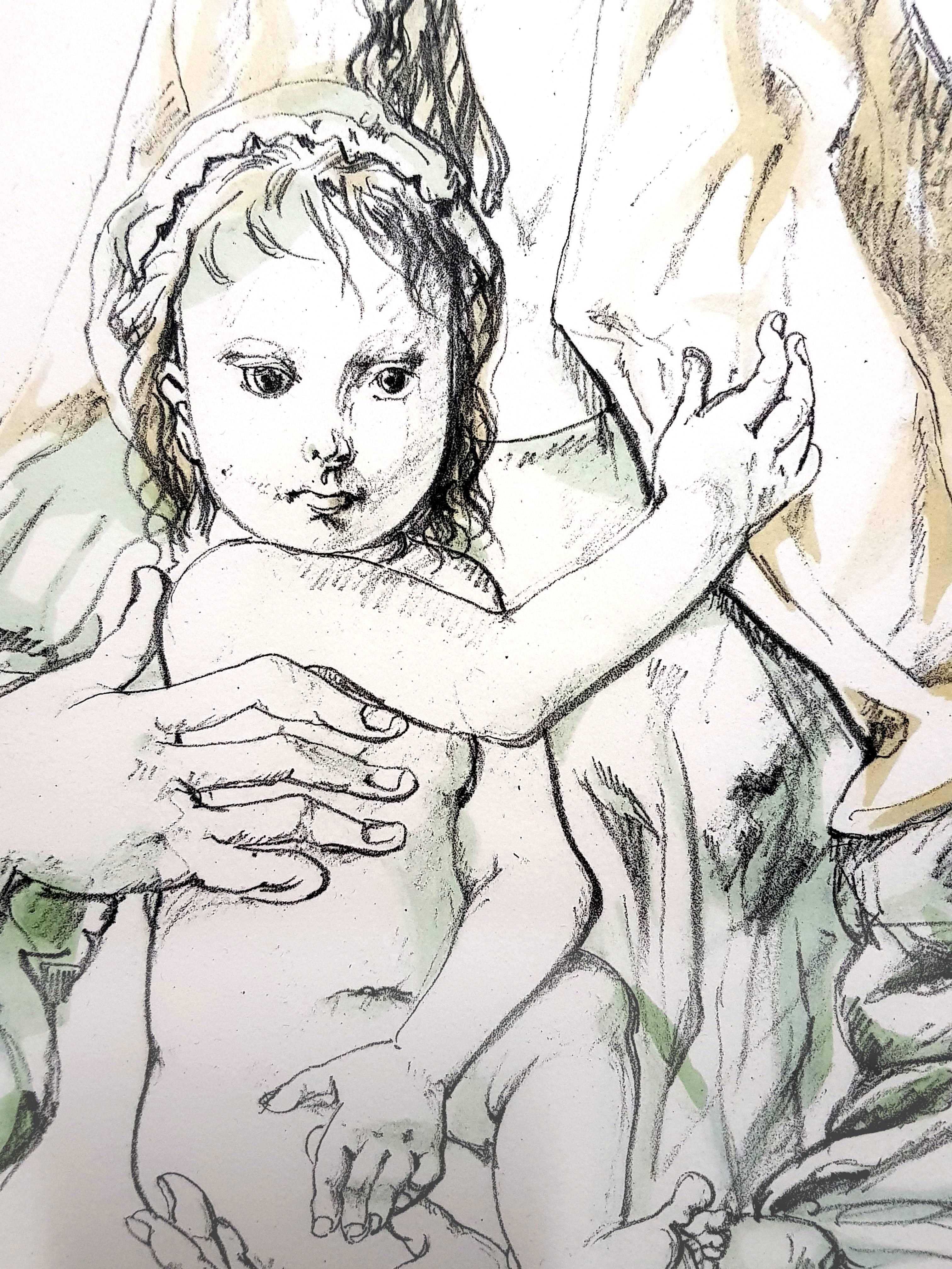 Leonard Foujita - Madonna with Child - Original Signed Lithograph 1
