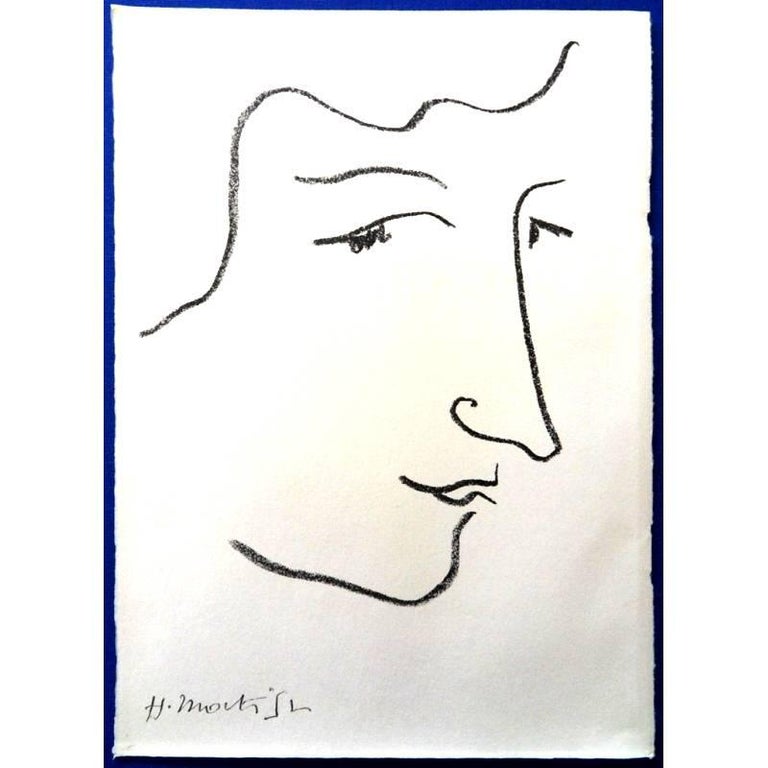 Original Lithograph by Henri Matisse - Colette
Artist : Henri MATISSE
22 x 16 cm
with the printed signature, as issued in the limited edition of the subject's novel &quot;Vagabonde&quot; (Paris: Andre Sauret, Editeur, 1951)

References :