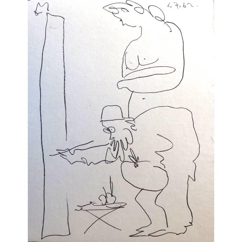  Pablo Picasso - Original Lithograph
Title: Painter and his Model
Edition of 180
Dimensions: 39 x 30 cm
1962
References: Mourlot 354, Bloch 1035

Pablo Picasso

Picasso is not just a man and his work. Picasso is always a legend, indeed almost a