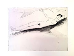 Jean Gabriel Domergue - Lying Naked - Original Etching
