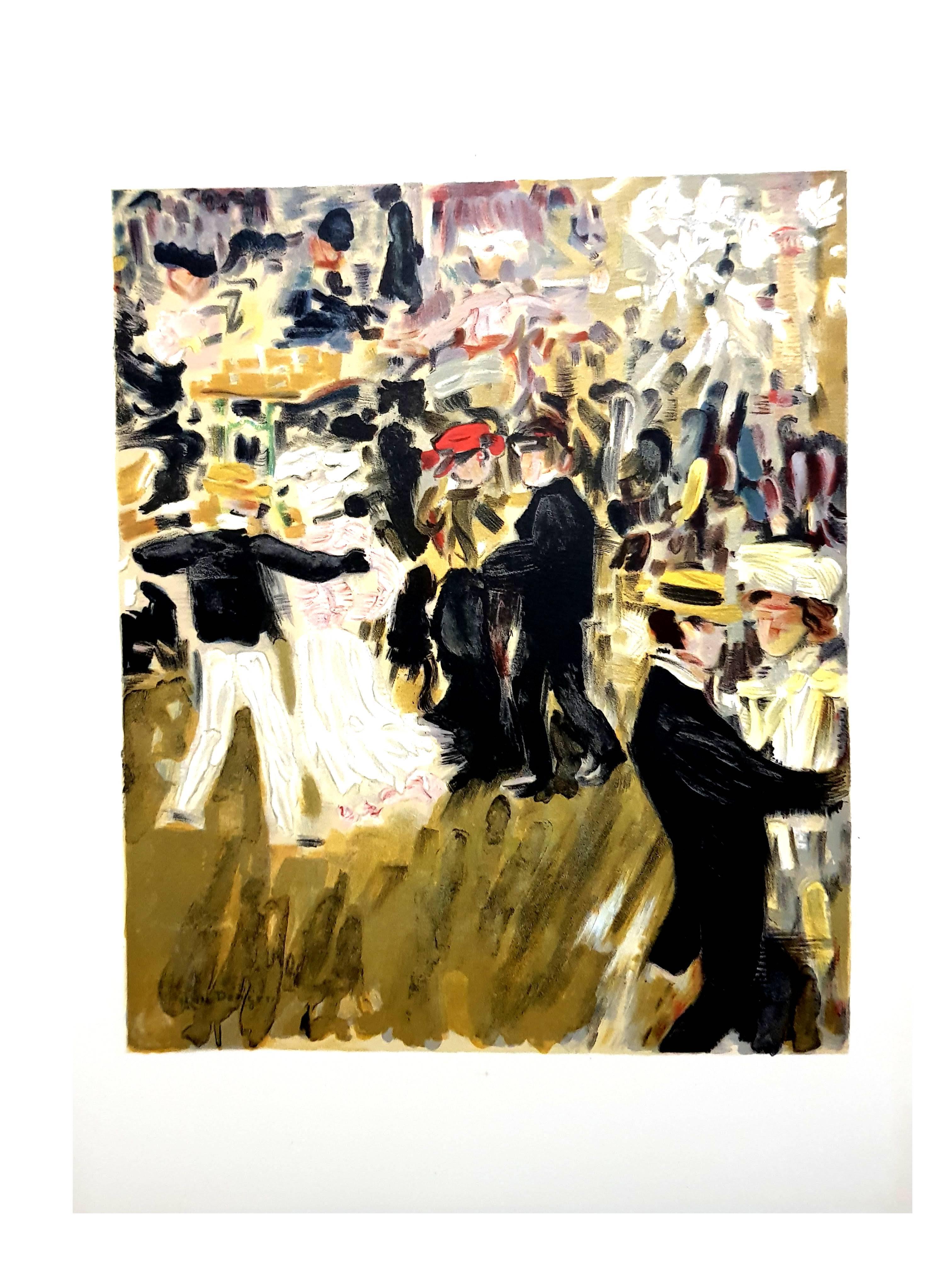 Moulin de la Galette -  Litografía - Figurative Print Beige de Kees van Dongen