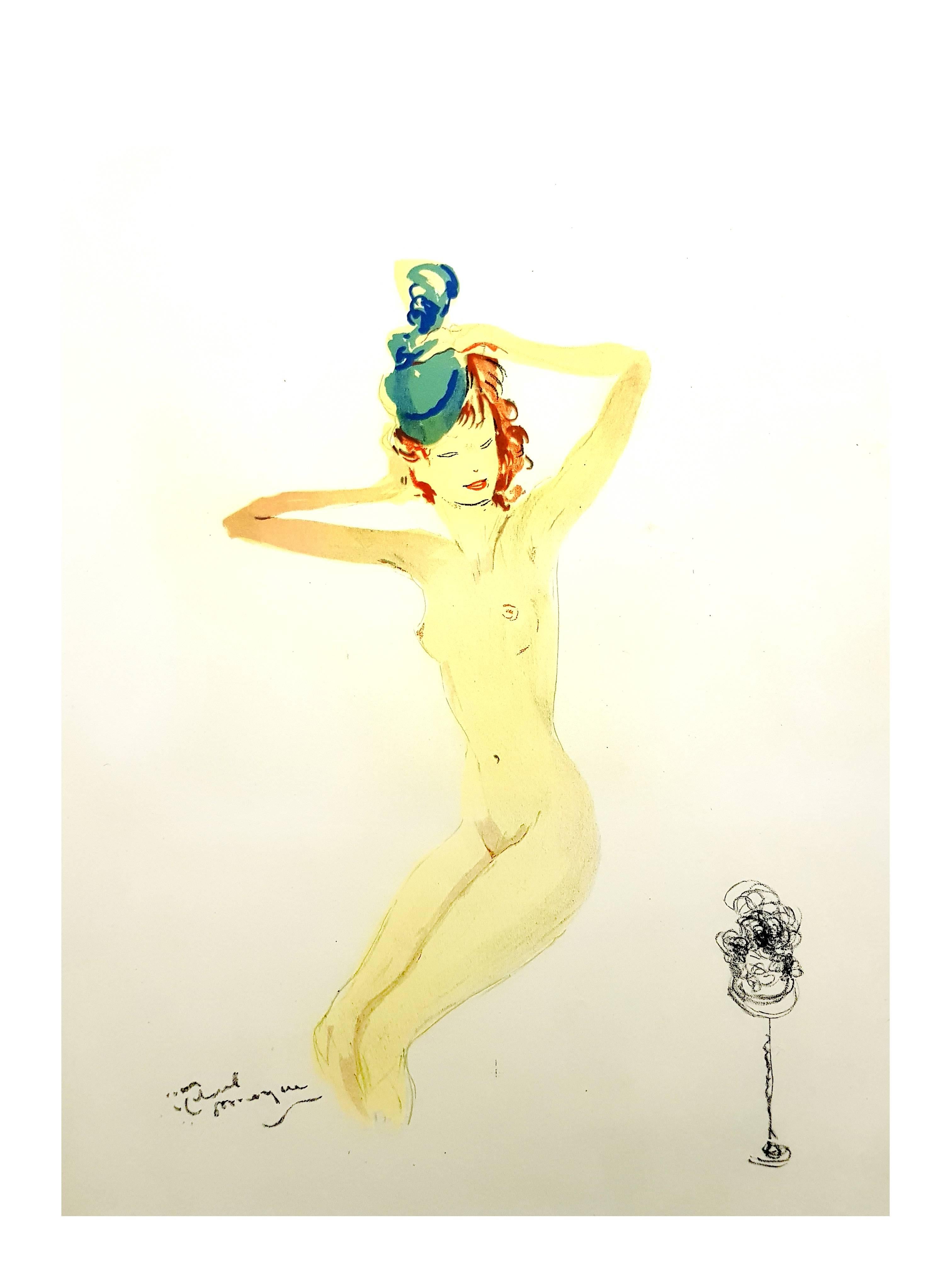 Original Lithograph by Jean-Gabriel Domergue
Title: Almost Dressed
Signed in the plate
Dimensions: 40 x 31 cm
1956
Edition of 197
This artwork is part of the famous portfolio 
